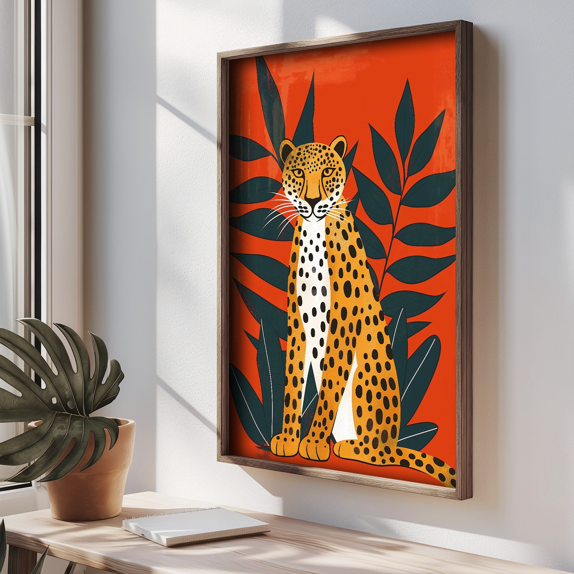 Quadro Decorativo MDF Emoldurado Multicolor 35x47cm - Impressão UV em Madeira de Pinho