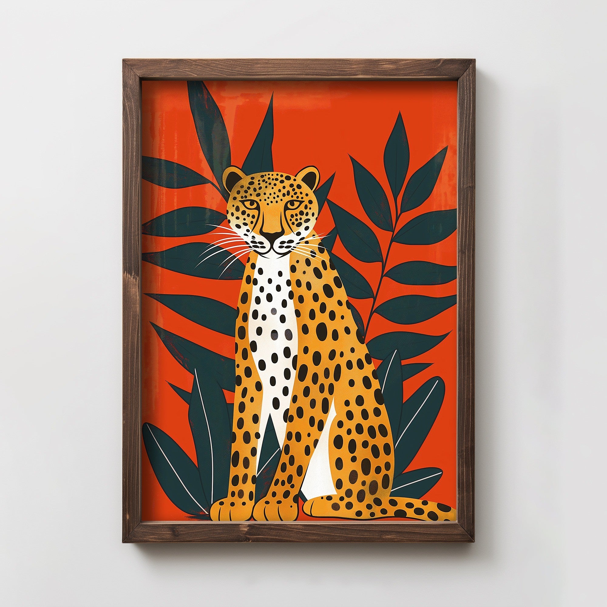 Quadro Decorativo MDF Emoldurado Multicolor 35x47cm - Impressão UV em Madeira de Pinho