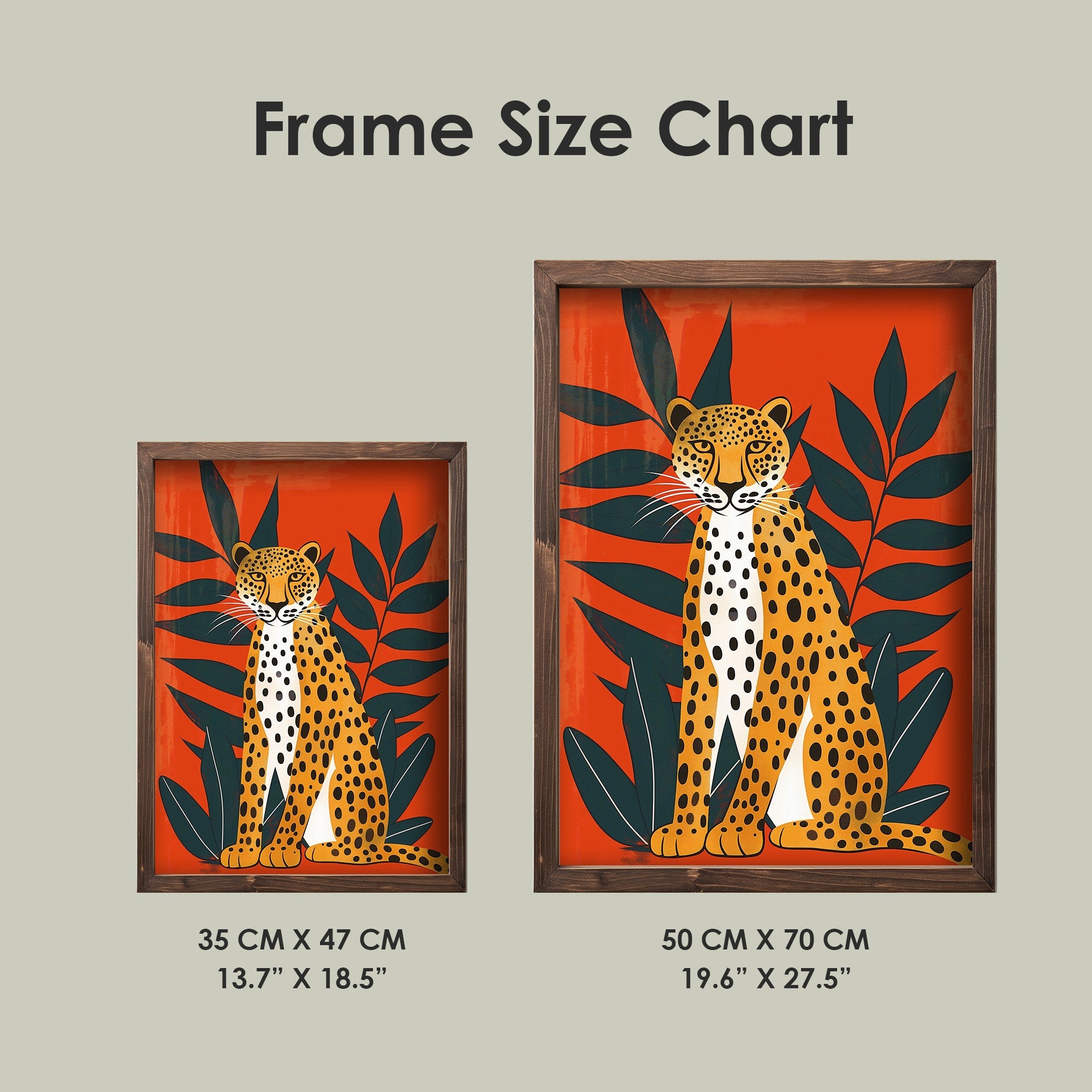 Quadro Decorativo MDF Emoldurado Multicolor 35x47cm - Impressão UV em Madeira de Pinho