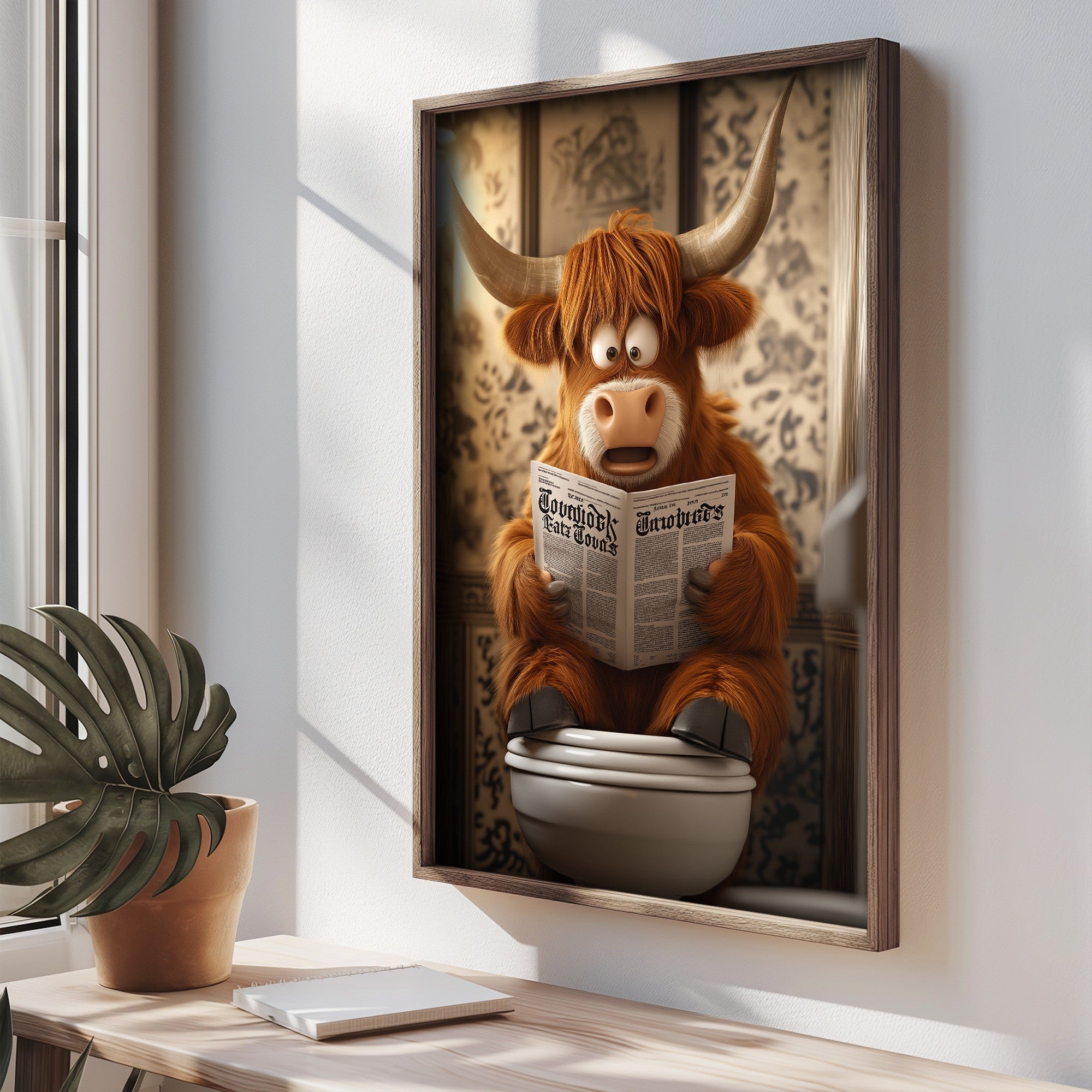 Quadro Decorativo MDF Emoldurado Multicolor TUN058-L - Impressão UV em Madeira de Pinho 35x47cm