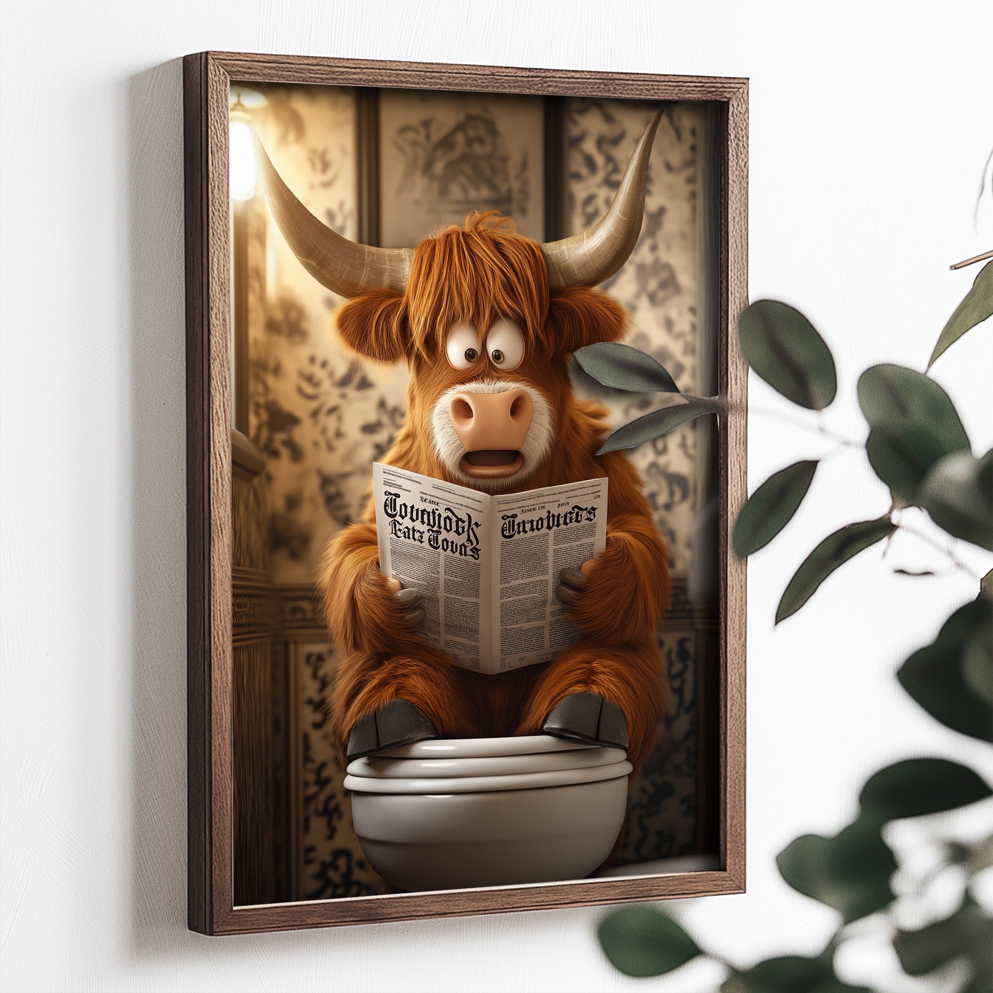 Quadro Decorativo MDF Emoldurado Multicolor TUN058-L - Impressão UV em Madeira de Pinho 35x47cm