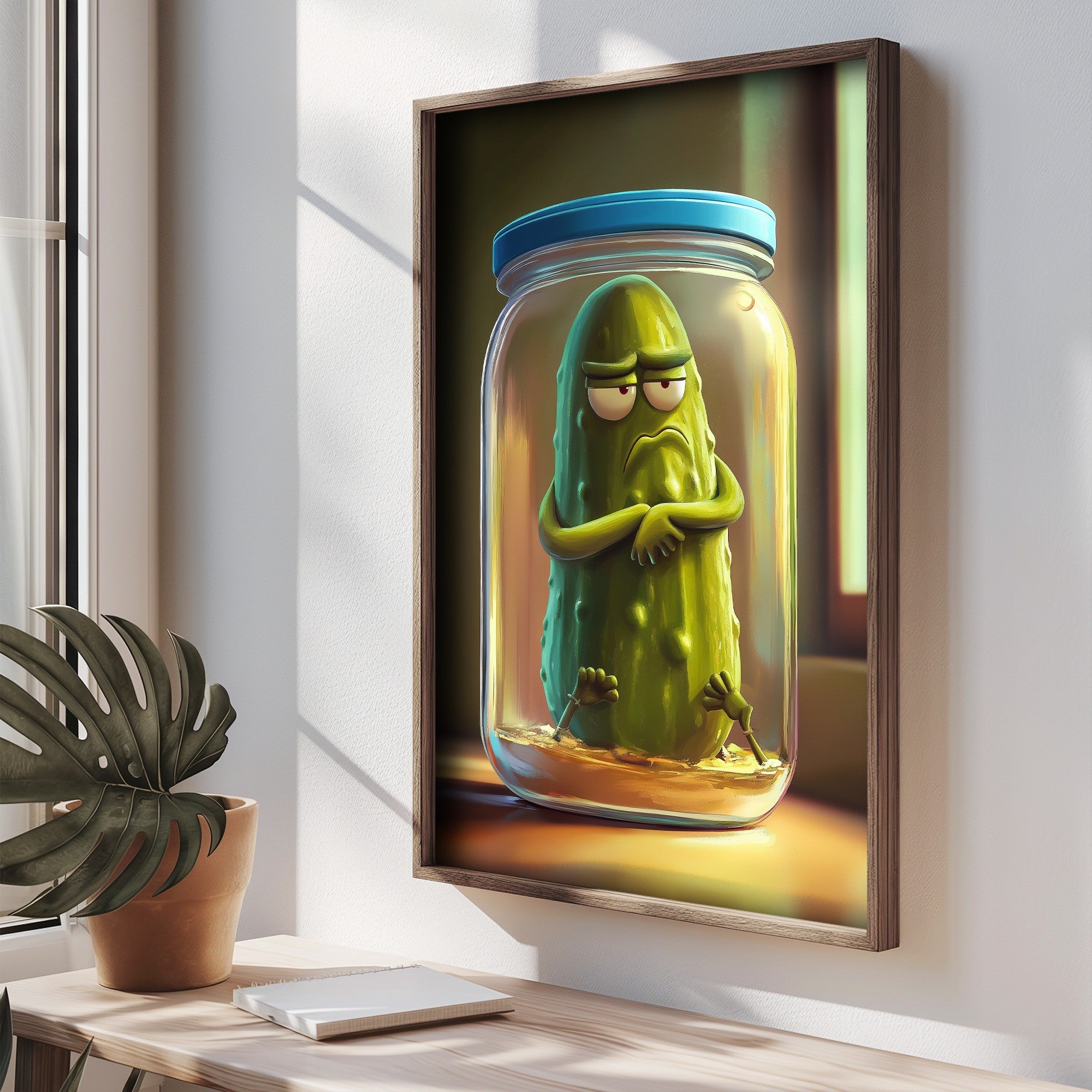 Quadro Decorativo MDF Multicolor com Moldura de Pinho - Impressão UV 35x47cm