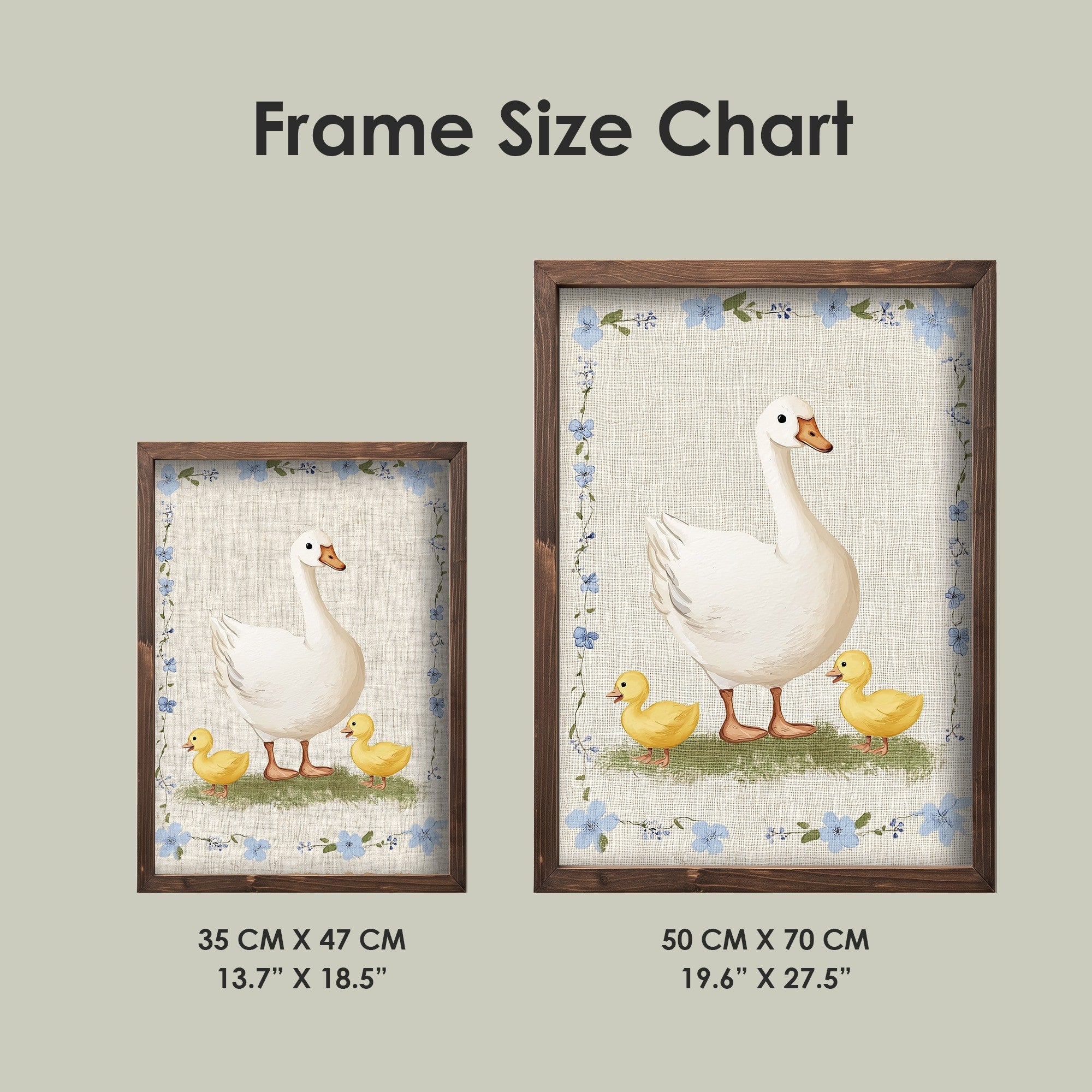 Quadro Decorativo MDF Emoldurado Multicolor 35x47cm - Impressão UV em Madeira de Pinho