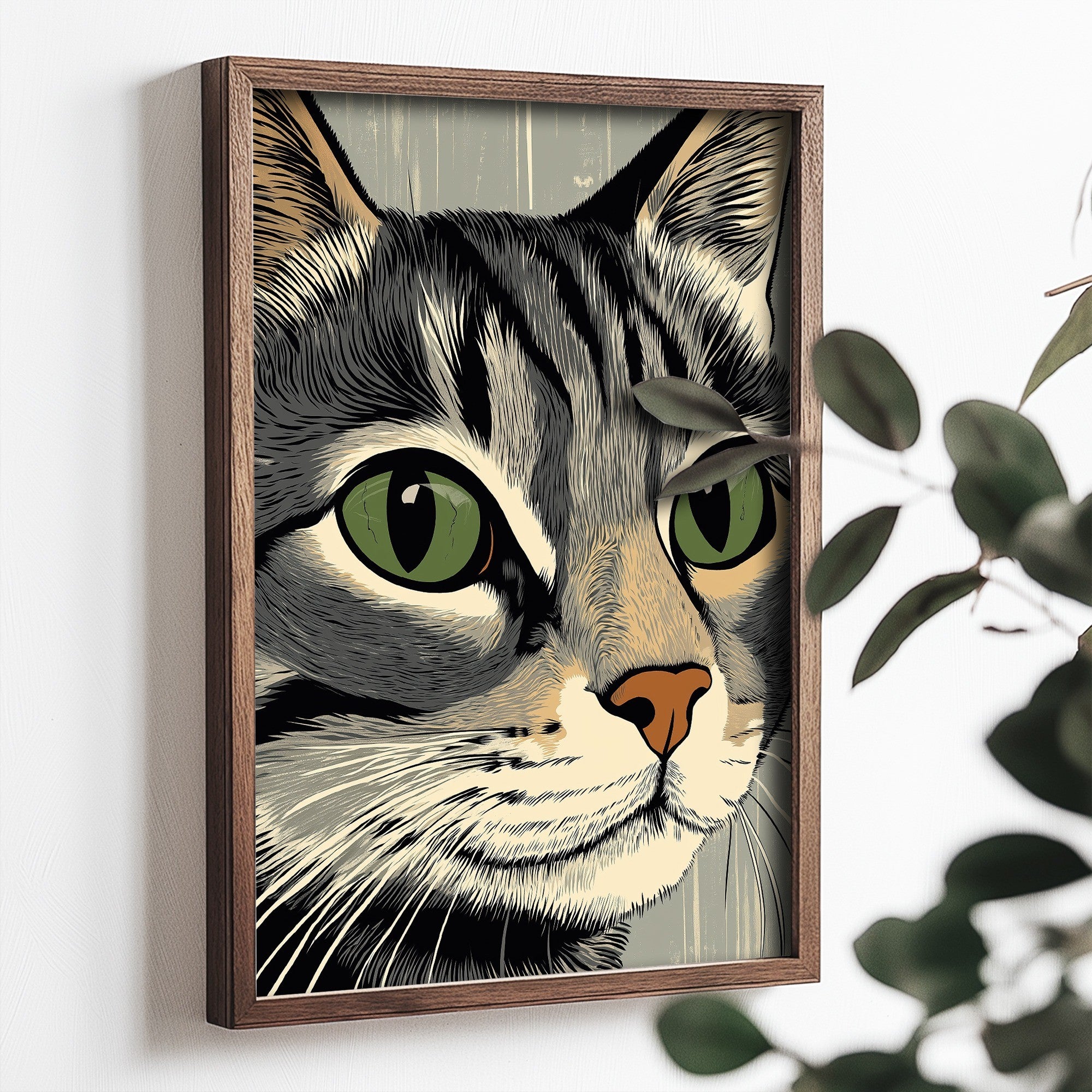 Quadro Decorativo MDF Emoldurado Multicolor TUN062-L - Impressão UV em Madeira de Pinho 35x47cm