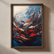 Quadro Decorativo MDF Emoldurado Multicolor 35x47cm - Impressão UV em Madeira de Pinho