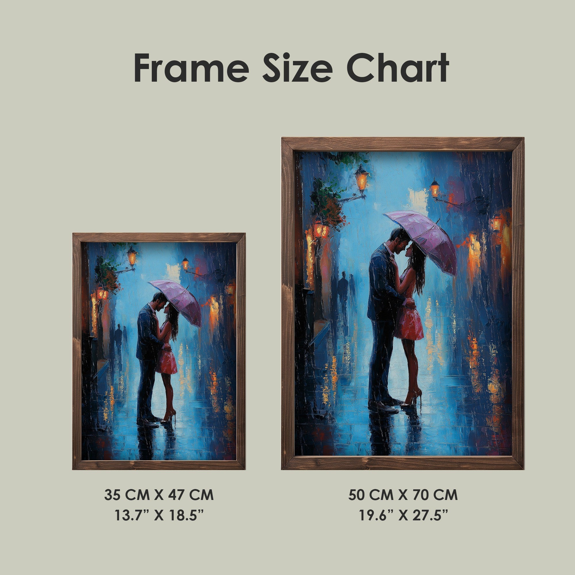 Quadro Decorativo MDF Emoldurado Multicolor 35x47cm - Impressão UV em Madeira de Pinho