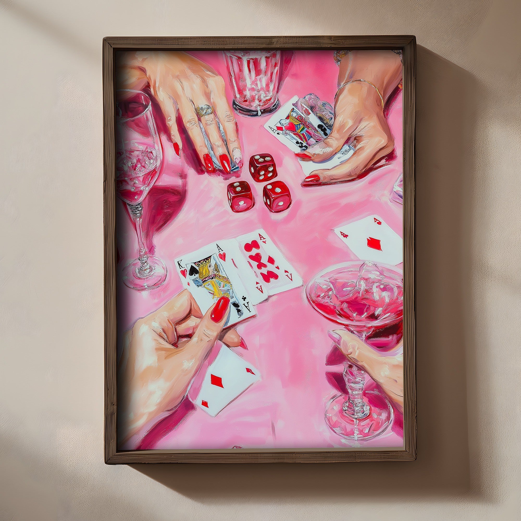 Quadro Decorativo MDF Emoldurado Multicolor 35x47cm - Impressão UV em Madeira de Pinho