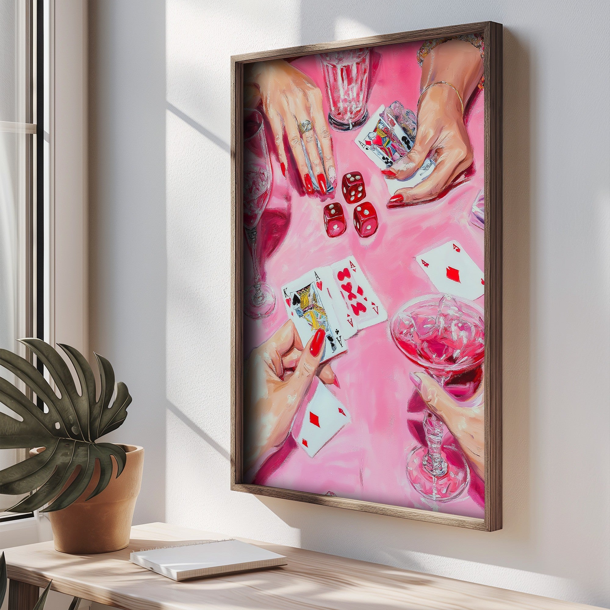 Quadro Decorativo MDF Emoldurado Multicolor 35x47cm - Impressão UV em Madeira de Pinho