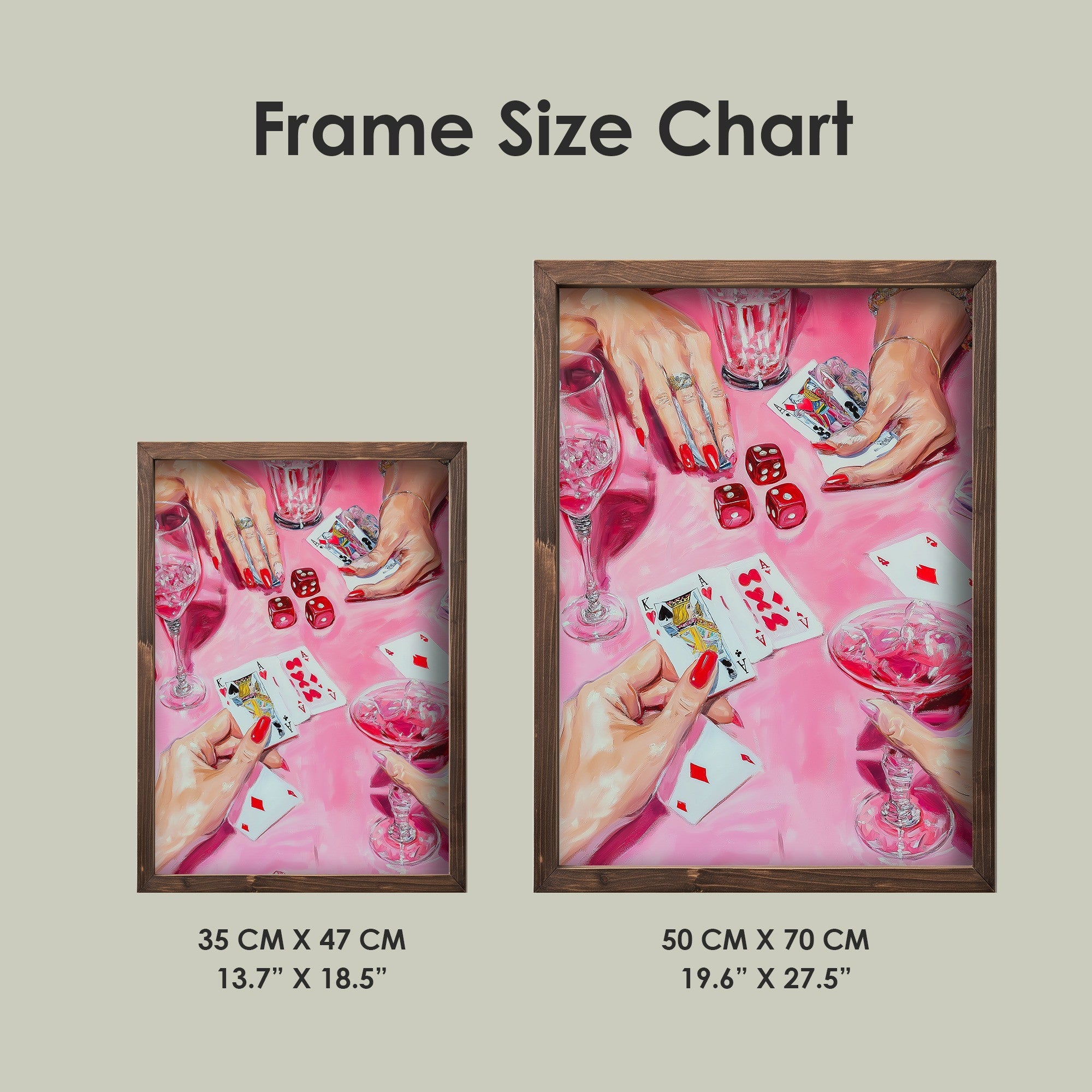 Quadro Decorativo MDF Emoldurado Multicolor 35x47cm - Impressão UV em Madeira de Pinho