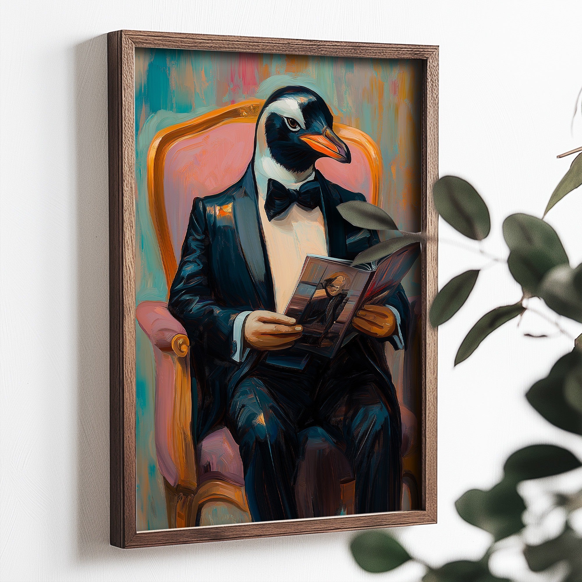 Quadro Decorativo MDF Emoldurado Multicolor 35x47cm - Impressão UV em Madeira de Pinho