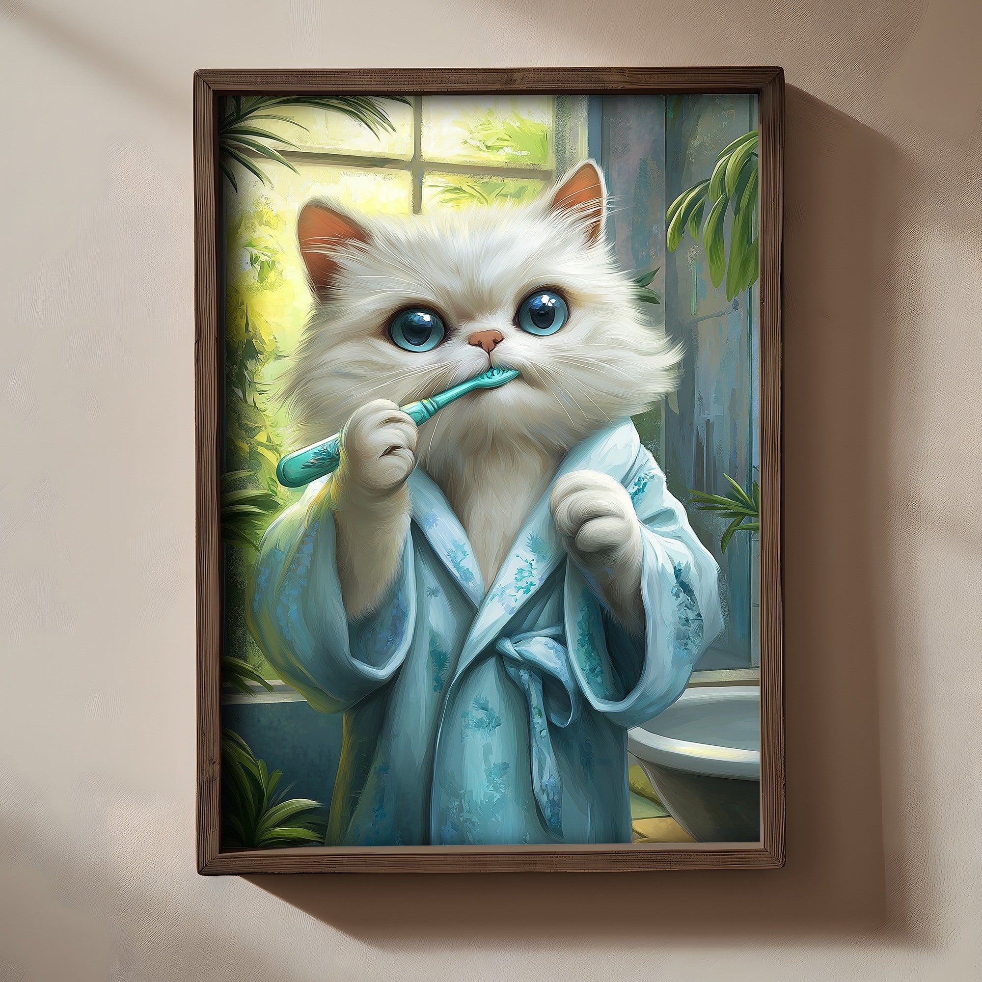 Quadro Decorativo MDF Emoldurado Multicolor 35x47cm - Impressão UV em Madeira de Pinho