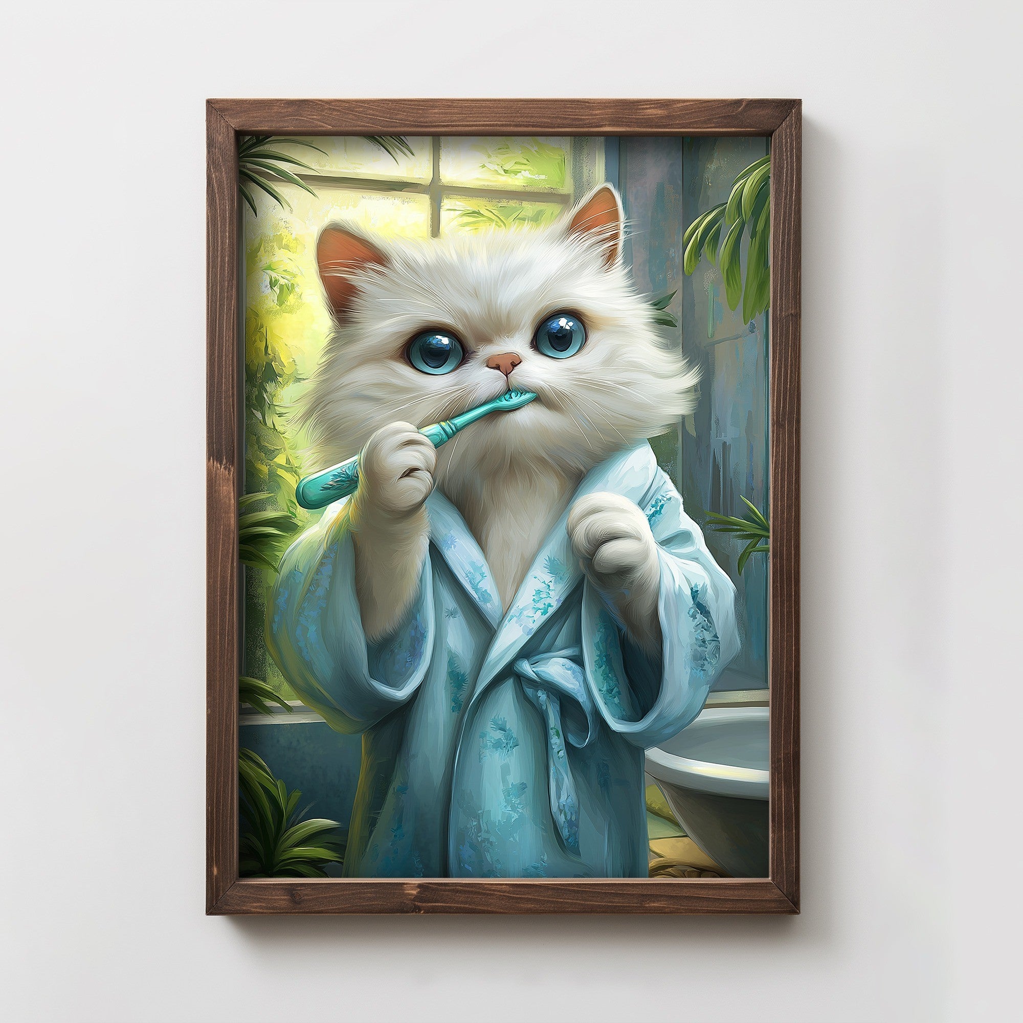 Quadro Decorativo MDF Emoldurado Multicolor 35x47cm - Impressão UV em Madeira de Pinho