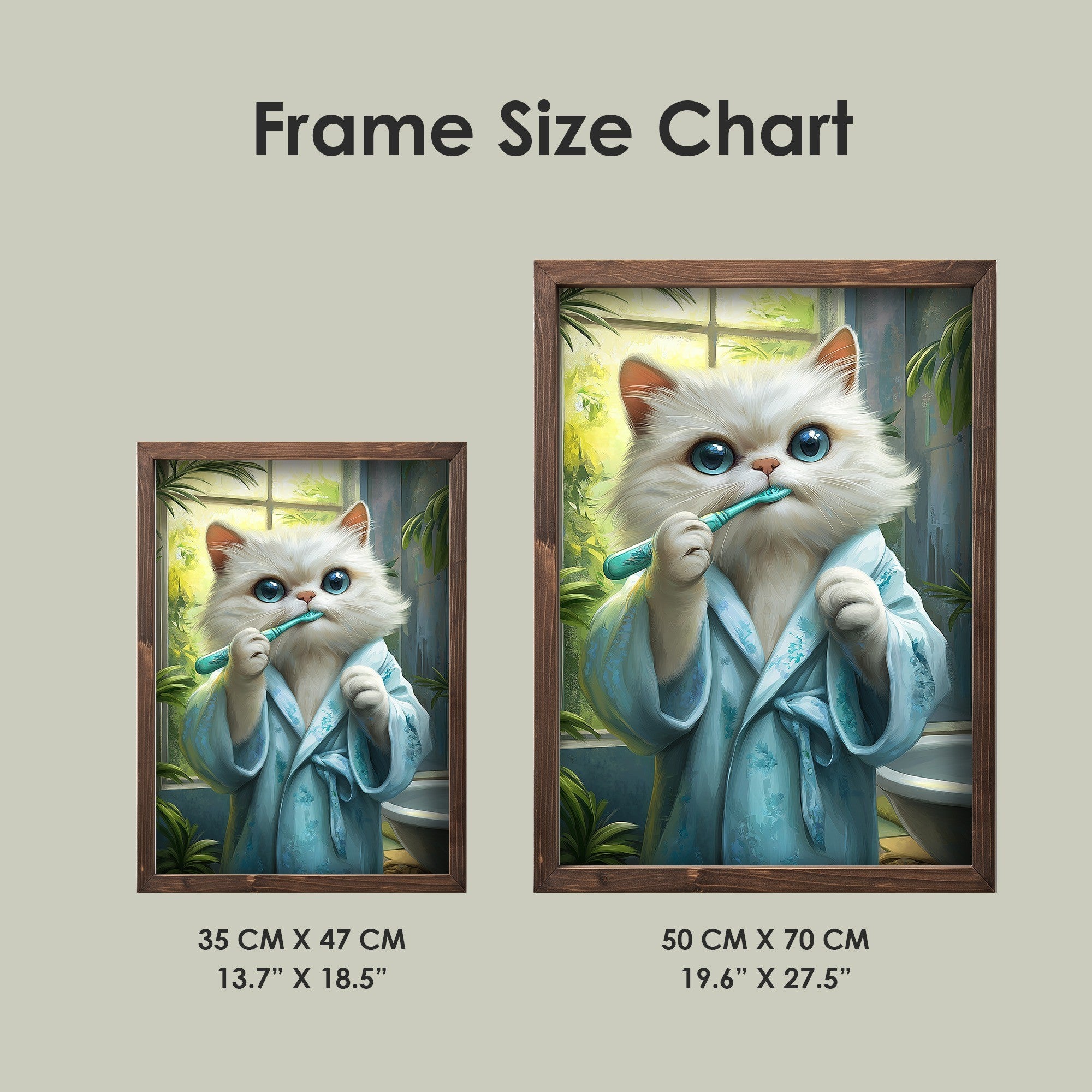 Quadro Decorativo MDF Emoldurado Multicolor 35x47cm - Impressão UV em Madeira de Pinho