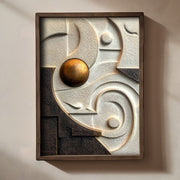 Quadro Decorativo MDF Multicolor com Moldura de Pinho - Impressão UV 35x47cm