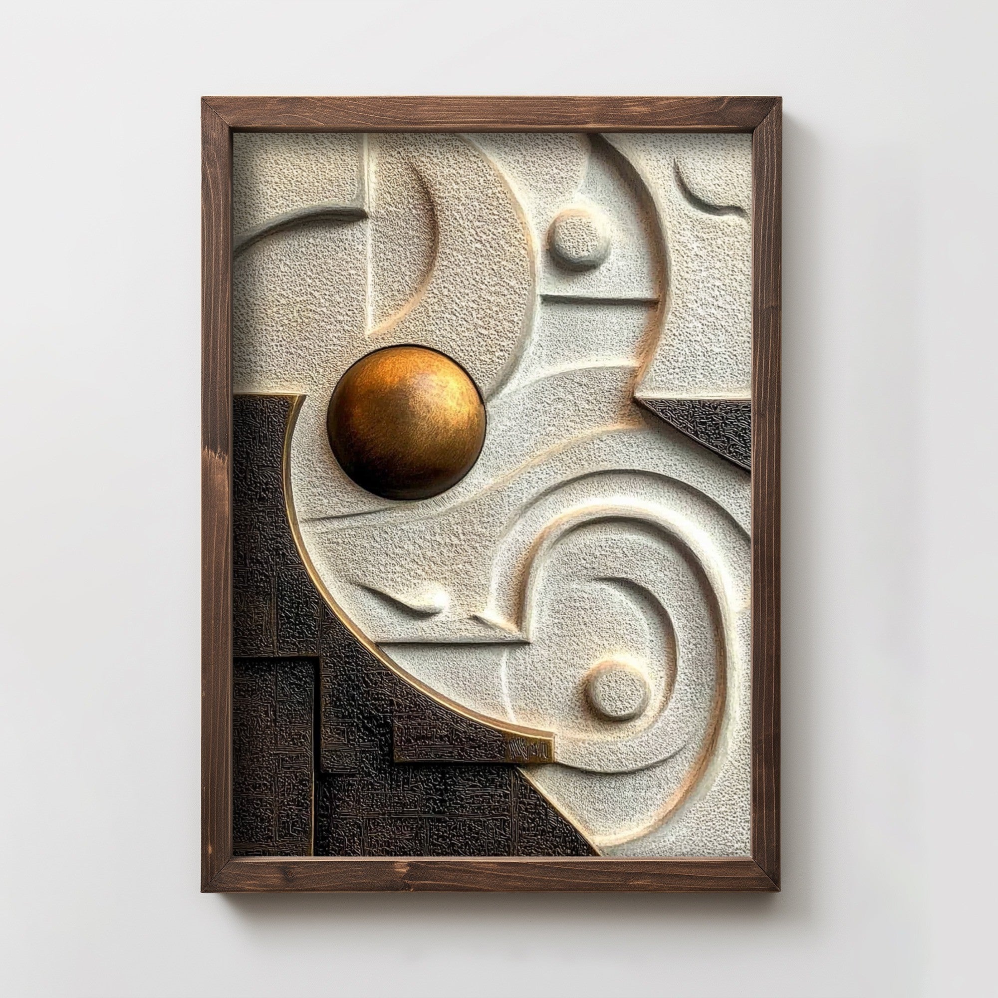 Quadro Decorativo MDF Multicolor com Moldura de Pinho - Impressão UV 35x47cm