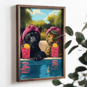 Quadro Decorativo MDF Multicolor com Moldura de Pinho - Impressão UV 35x47cm