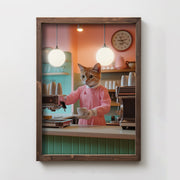 Quadro Decorativo MDF Emoldurado Multicolor 35x47cm - Impressão UV em Madeira de Pinho