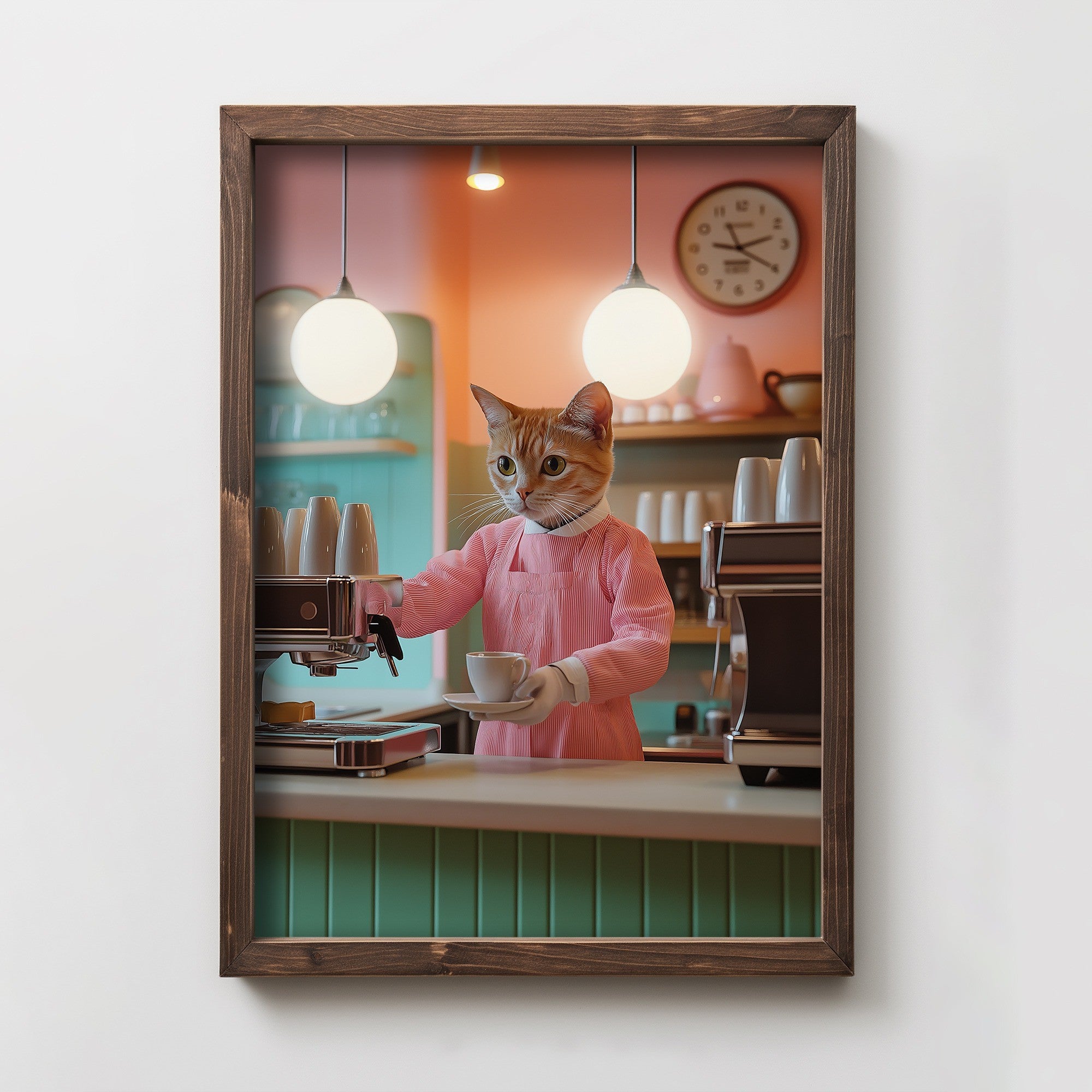 Quadro Decorativo MDF Emoldurado Multicolor 35x47cm - Impressão UV em Madeira de Pinho