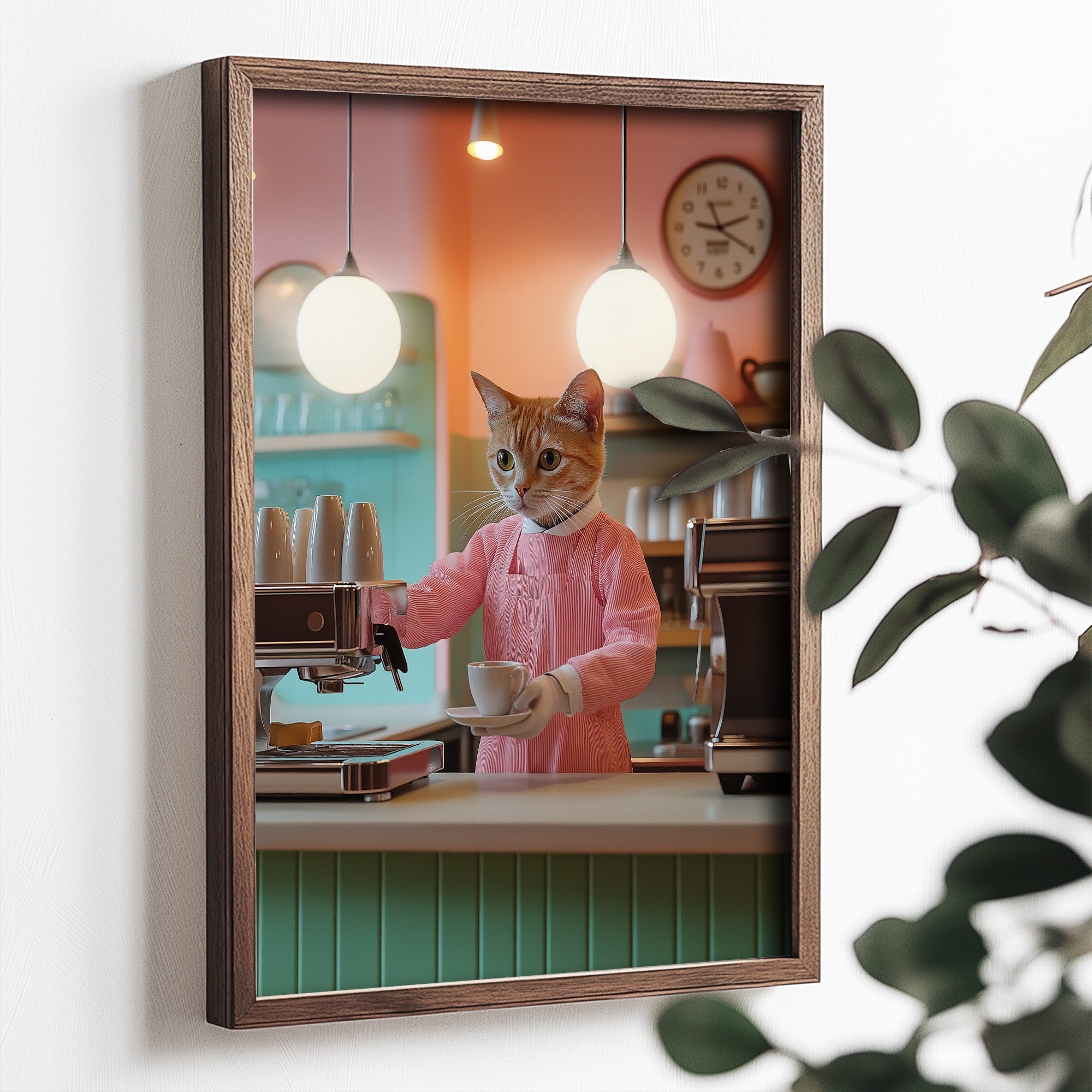 Quadro Decorativo MDF Emoldurado Multicolor 35x47cm - Impressão UV em Madeira de Pinho