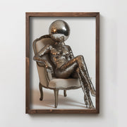 Quadro Decorativo MDF Emoldurado Multicolor 35x47cm - Impressão UV em Madeira de Pinho