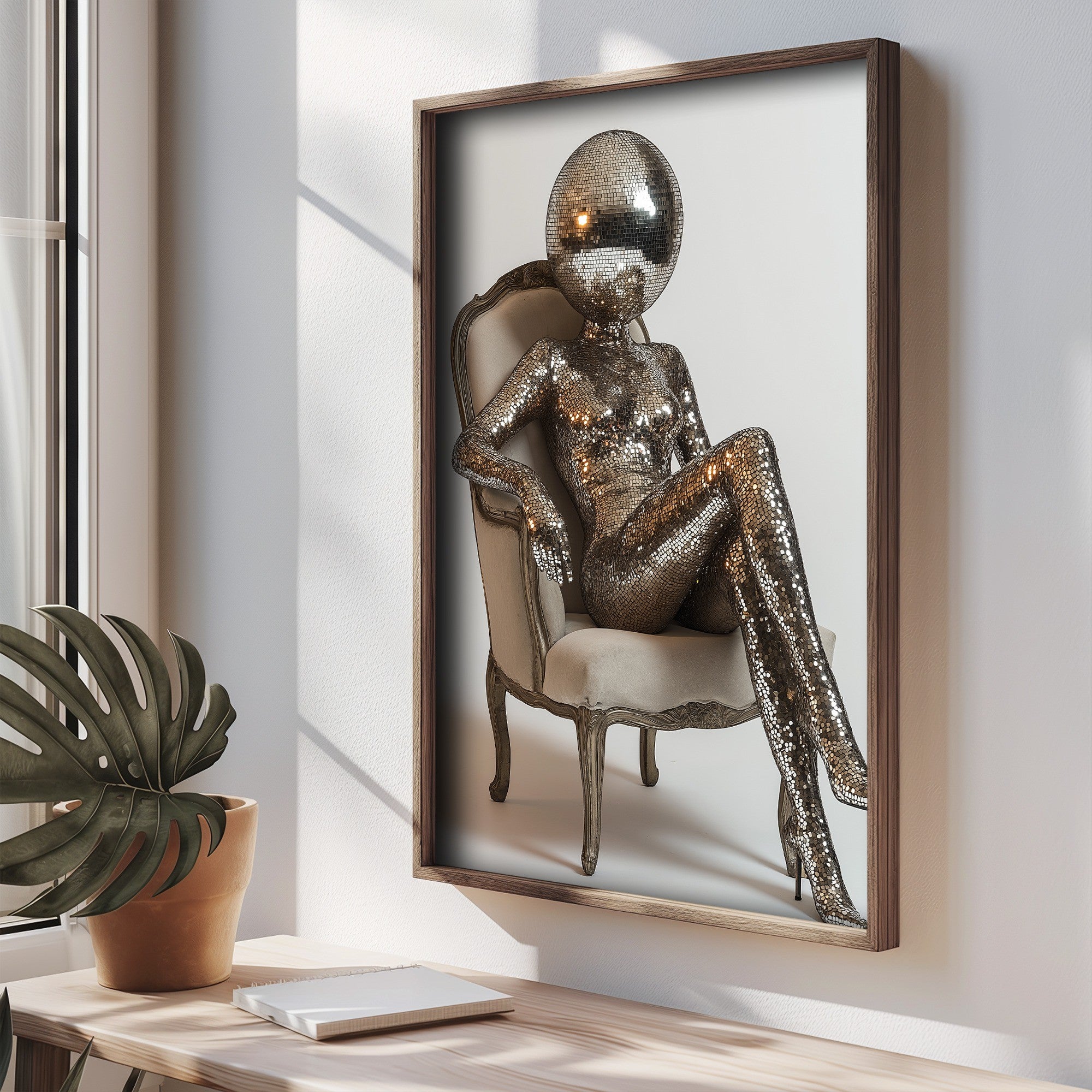 Quadro Decorativo MDF Emoldurado Multicolor 35x47cm - Impressão UV em Madeira de Pinho