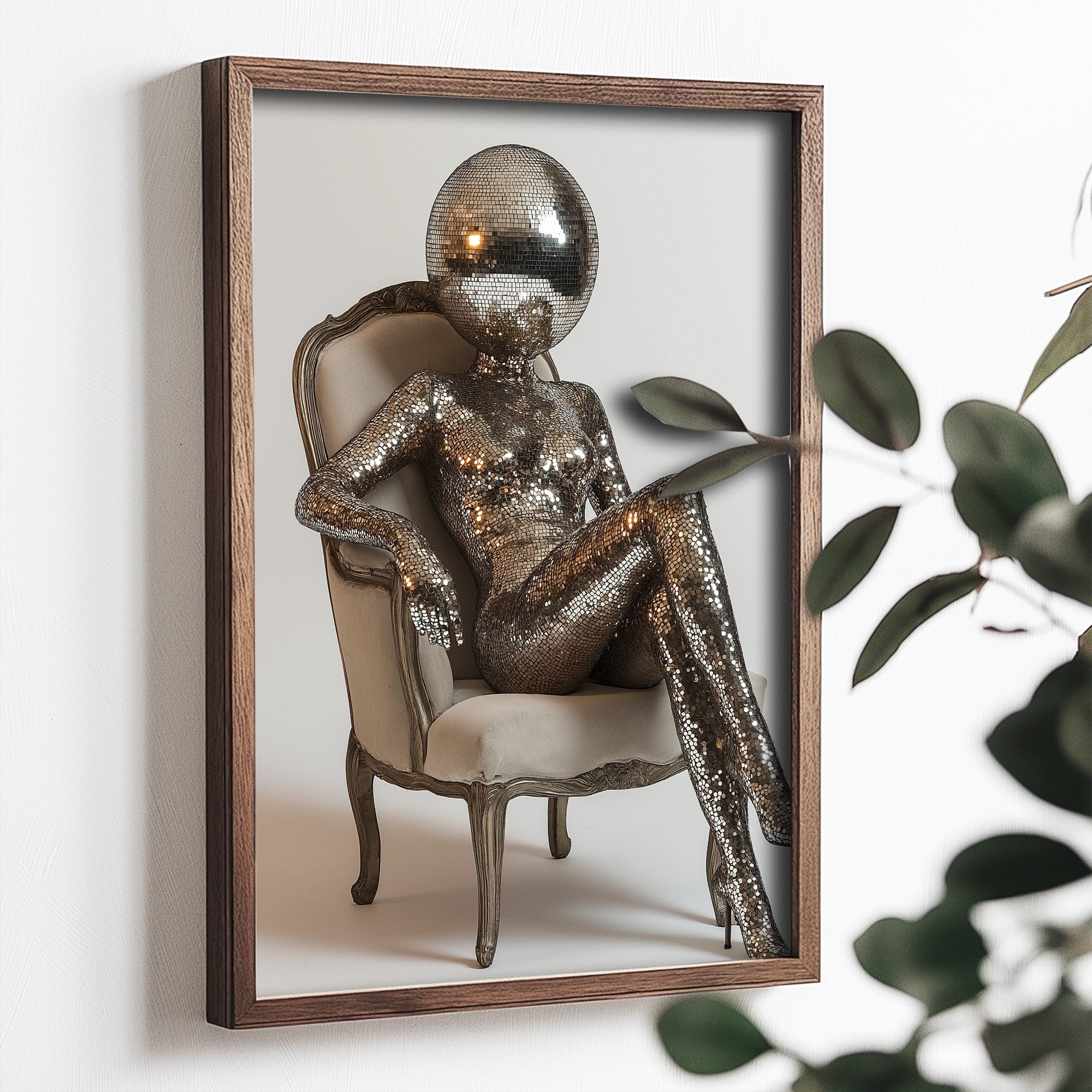 Quadro Decorativo MDF Emoldurado Multicolor 35x47cm - Impressão UV em Madeira de Pinho