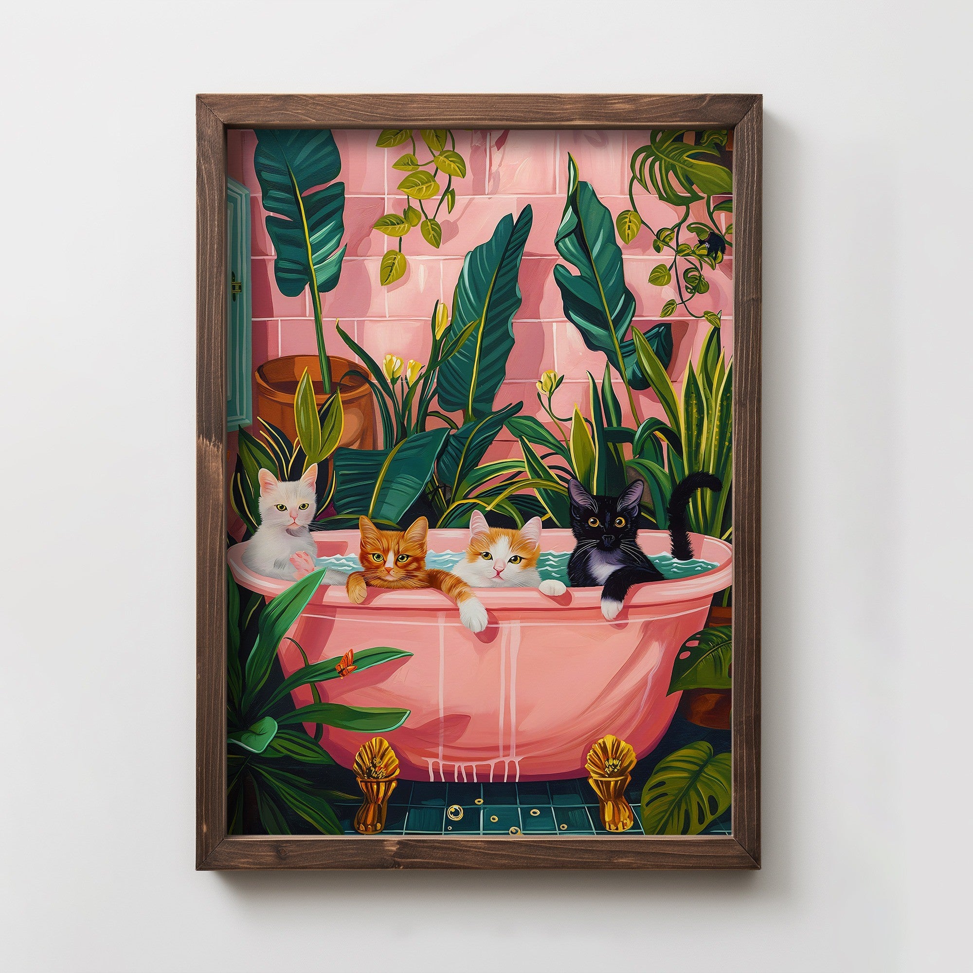 Quadro Decorativo MDF Emoldurado Multicolor TUN075-L - Impressão UV em Madeira de Pinho 35x47cm