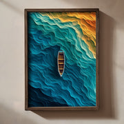 Quadro Decorativo MDF Emoldurado Multicolor TUN077-L - Impressão UV em Madeira de Pinho 35x47cm