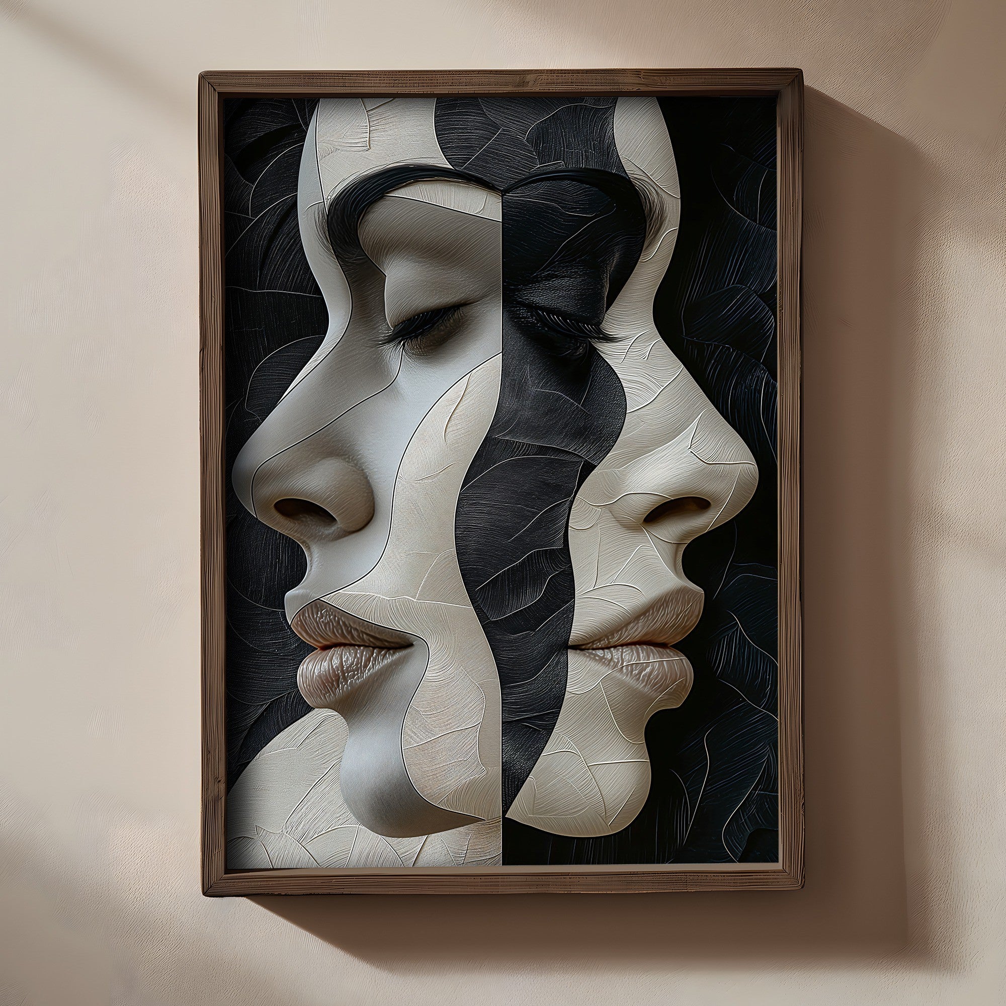 Quadro Decorativo MDF Emoldurado Multicolor 35x47cm - Impressão UV em Madeira de Pinho