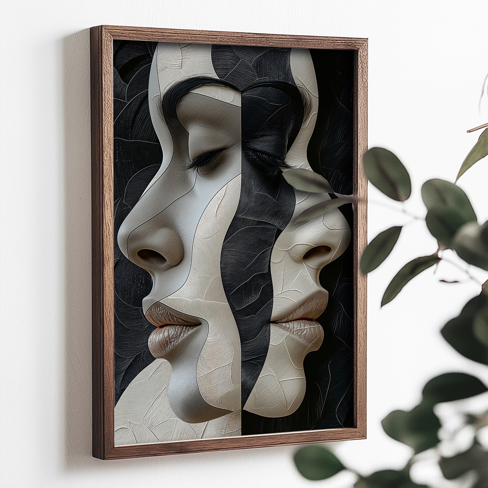 Quadro Decorativo MDF Emoldurado Multicolor 35x47cm - Impressão UV em Madeira de Pinho