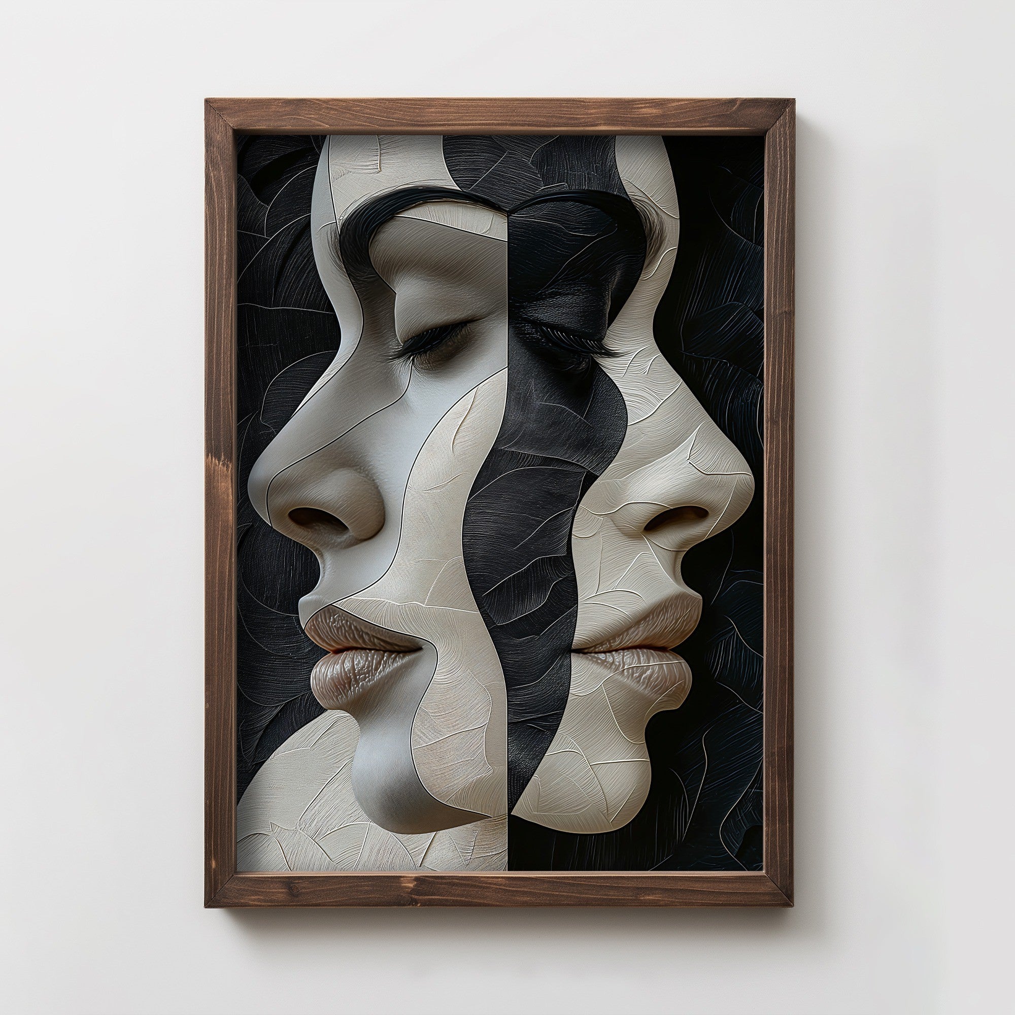 Quadro Decorativo MDF Emoldurado Multicolor 35x47cm - Impressão UV em Madeira de Pinho