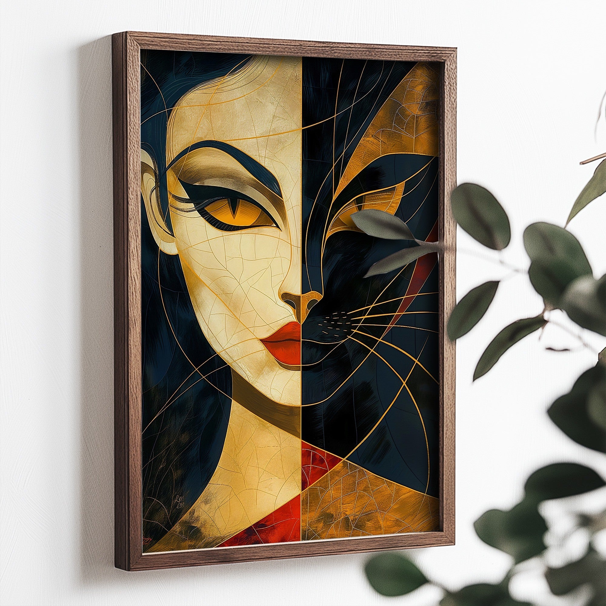 Quadro Decorativo MDF Emoldurado Multicolor TUN079-L - Impressão UV em Madeira de Pinho 35x47cm