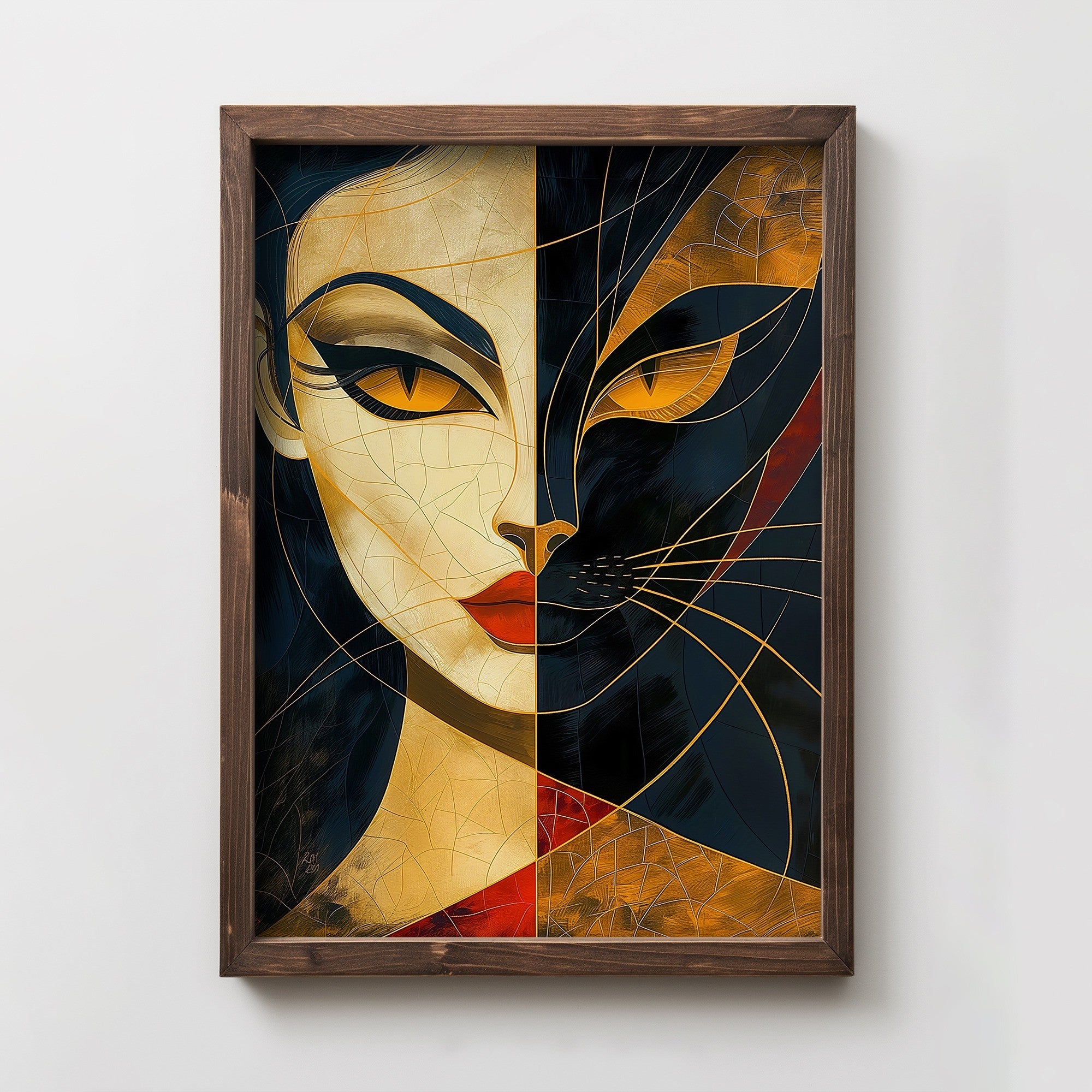 Quadro Decorativo MDF Emoldurado Multicolor TUN079-L - Impressão UV em Madeira de Pinho 35x47cm