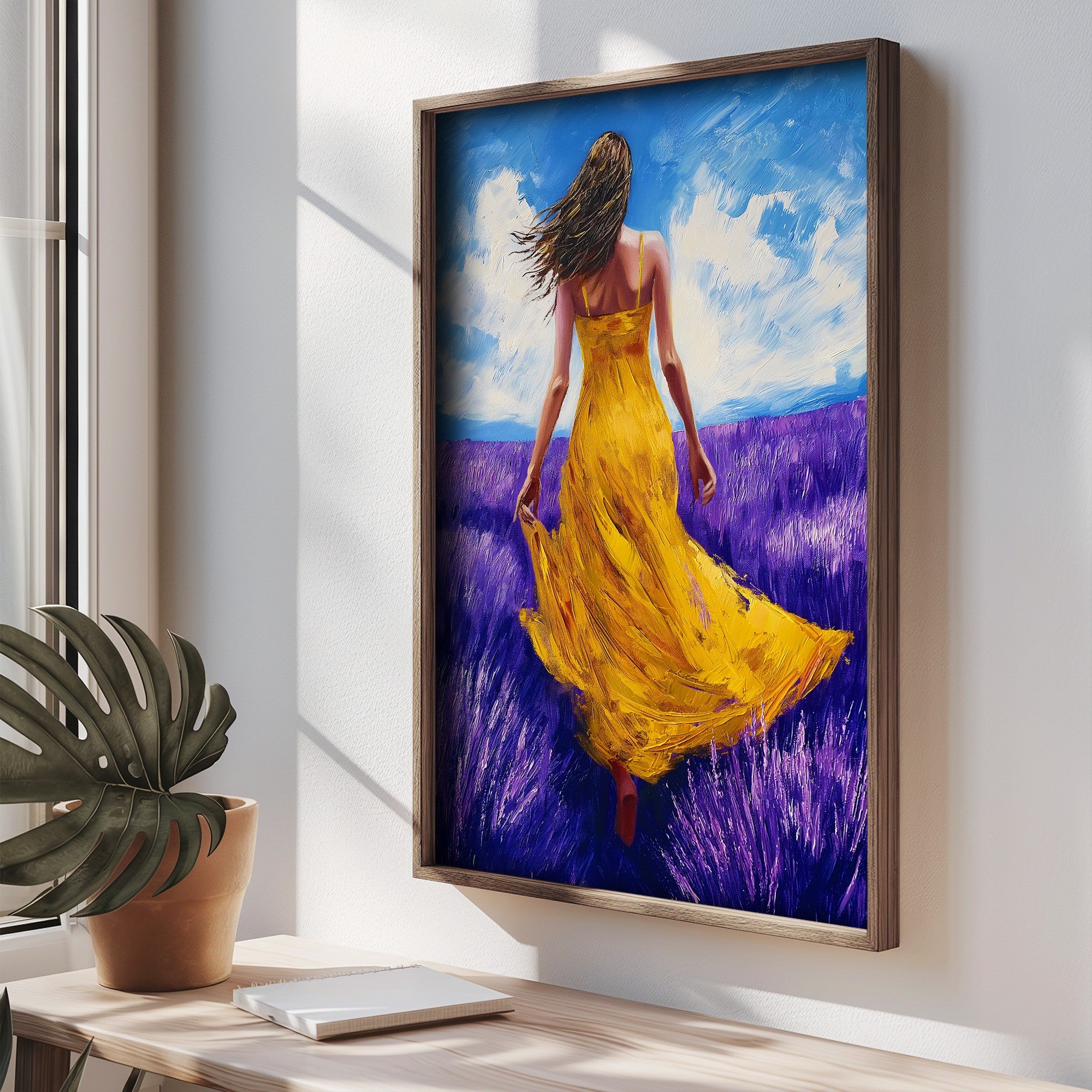 Quadro Decorativo MDF Emoldurado Multicolor 35x47cm - Impressão UV em Madeira de Pinho