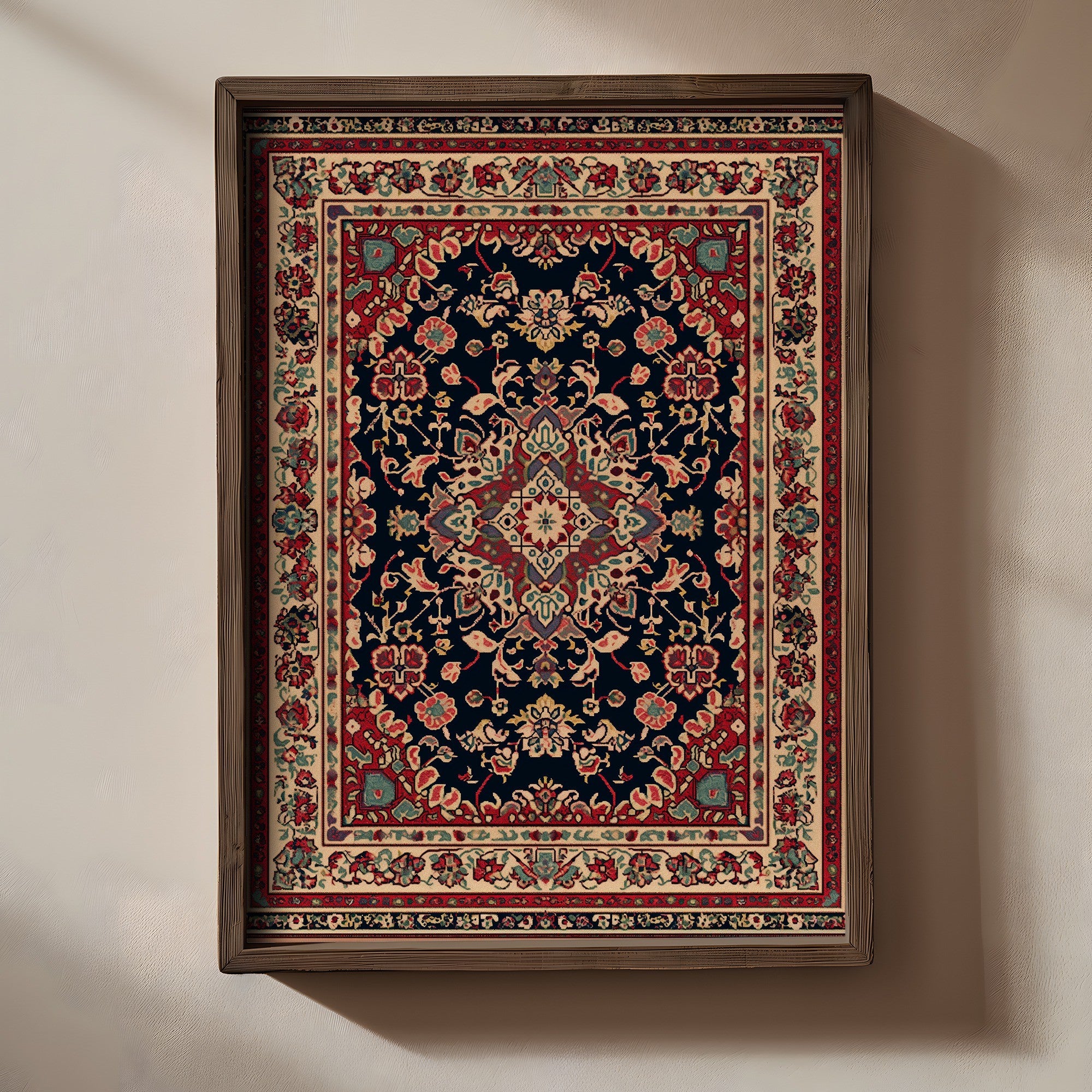 Quadro Decorativo MDF Emoldurado Multicolor TUN082-L - Impressão UV em Madeira de Pinho 35x47cm