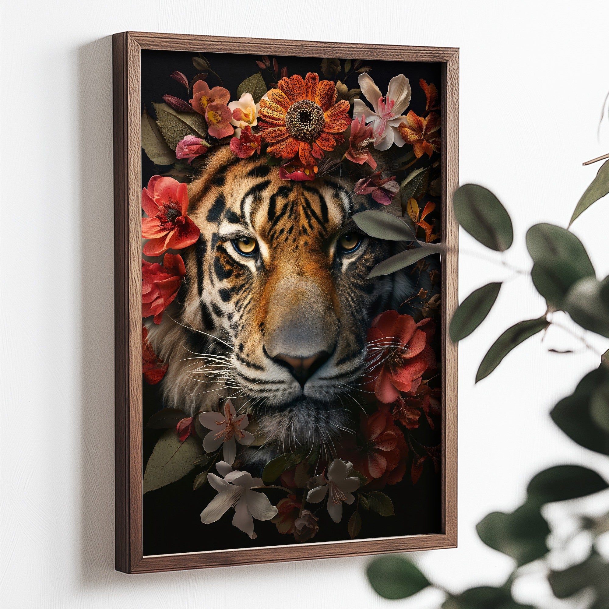 Quadro Decorativo MDF Emoldurado Multicolor TUN084-L - Impressão UV em Madeira de Pinho 35x47cm