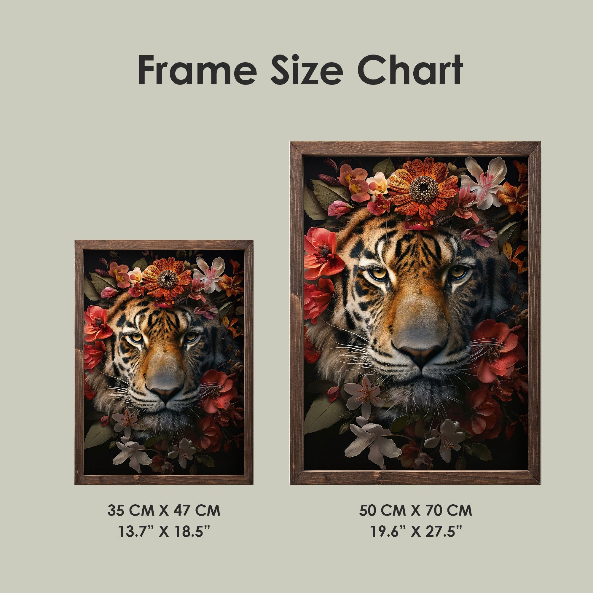 Quadro Decorativo MDF Emoldurado Multicolor TUN084-L - Impressão UV em Madeira de Pinho 35x47cm