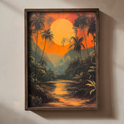 Quadro Decorativo MDF Emoldurado Multicolor TUN085-L - Impressão UV em Madeira de Pinho 35x47cm