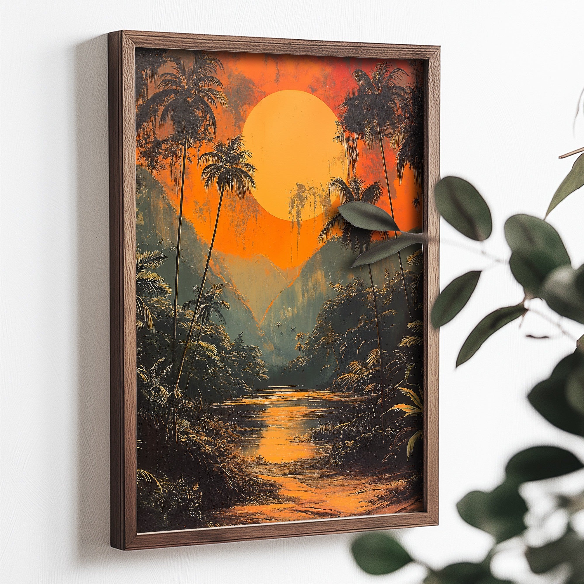 Quadro Decorativo MDF Emoldurado Multicolor TUN085-L - Impressão UV em Madeira de Pinho 35x47cm