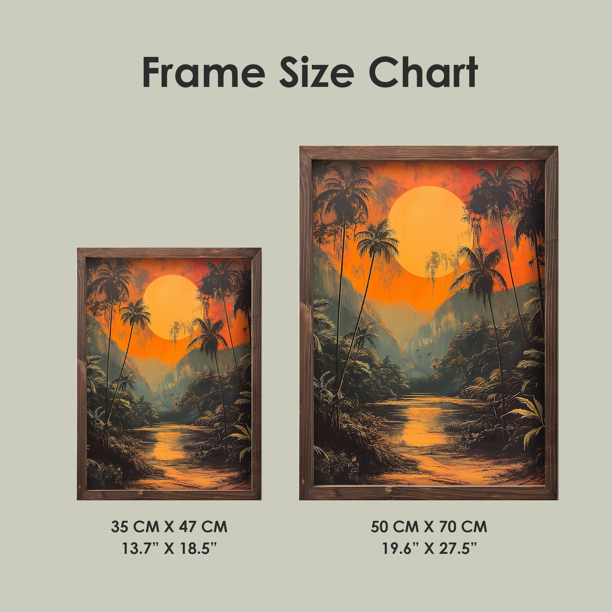 Quadro Decorativo MDF Emoldurado Multicolor TUN085-L - Impressão UV em Madeira de Pinho 35x47cm