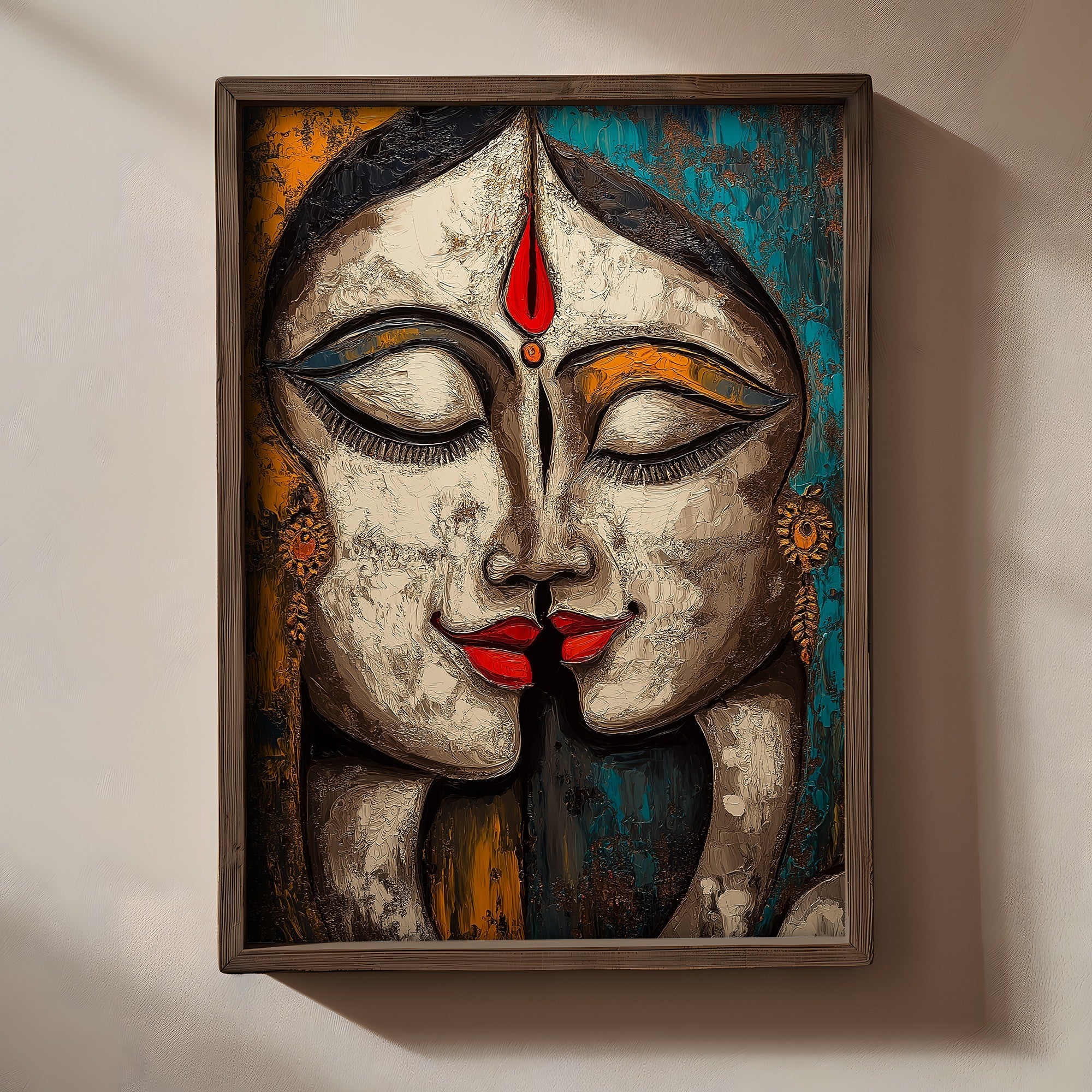 Quadro Decorativo MDF Emoldurado Multicolor TUN088-L - Impressão UV em Madeira de Pinho 35x47cm