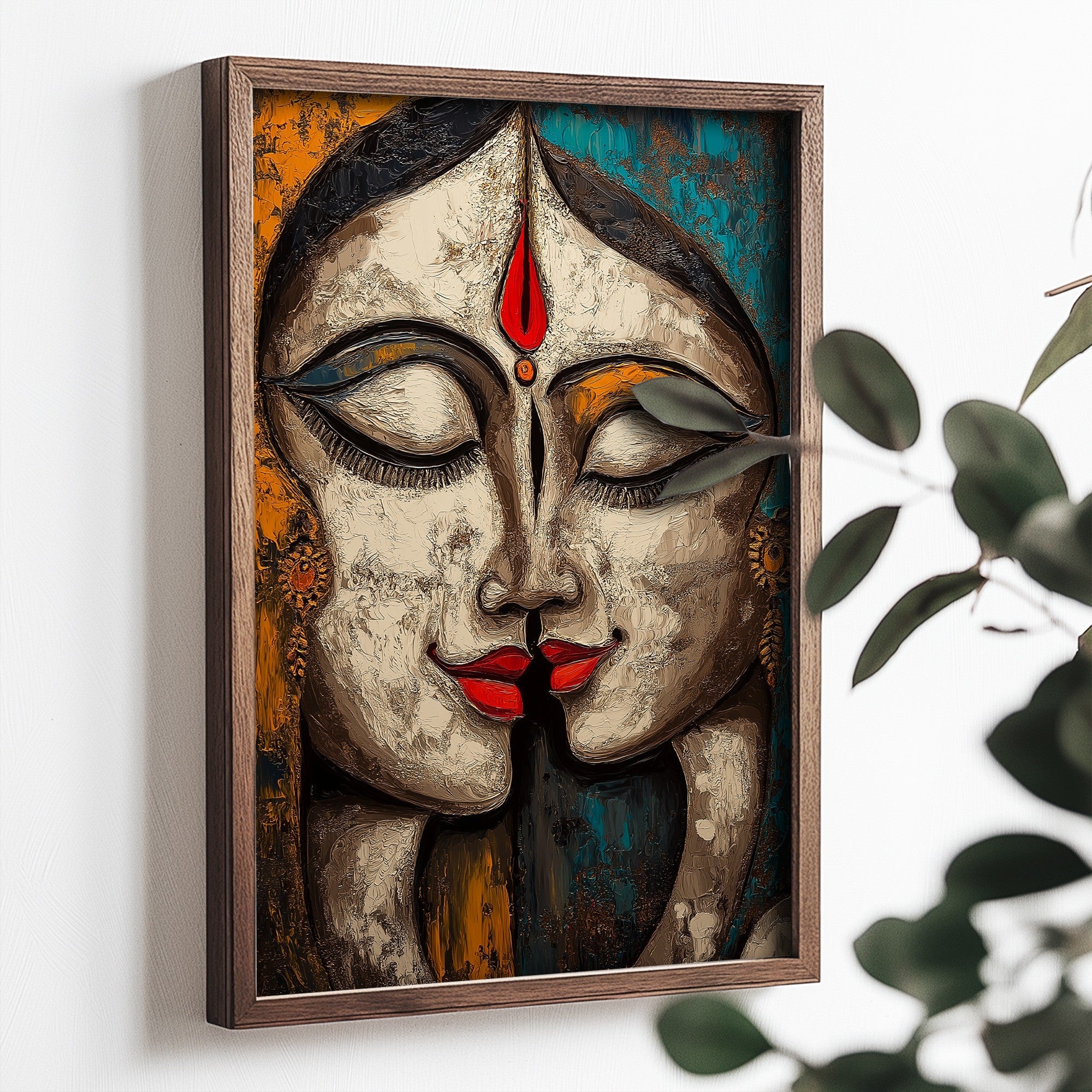 Quadro Decorativo MDF Emoldurado Multicolor TUN088-L - Impressão UV em Madeira de Pinho 35x47cm