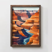 Quadro Decorativo MDF Emoldurado Multicolor TUN093-L - Impressão UV em Madeira de Pinho 35x47cm