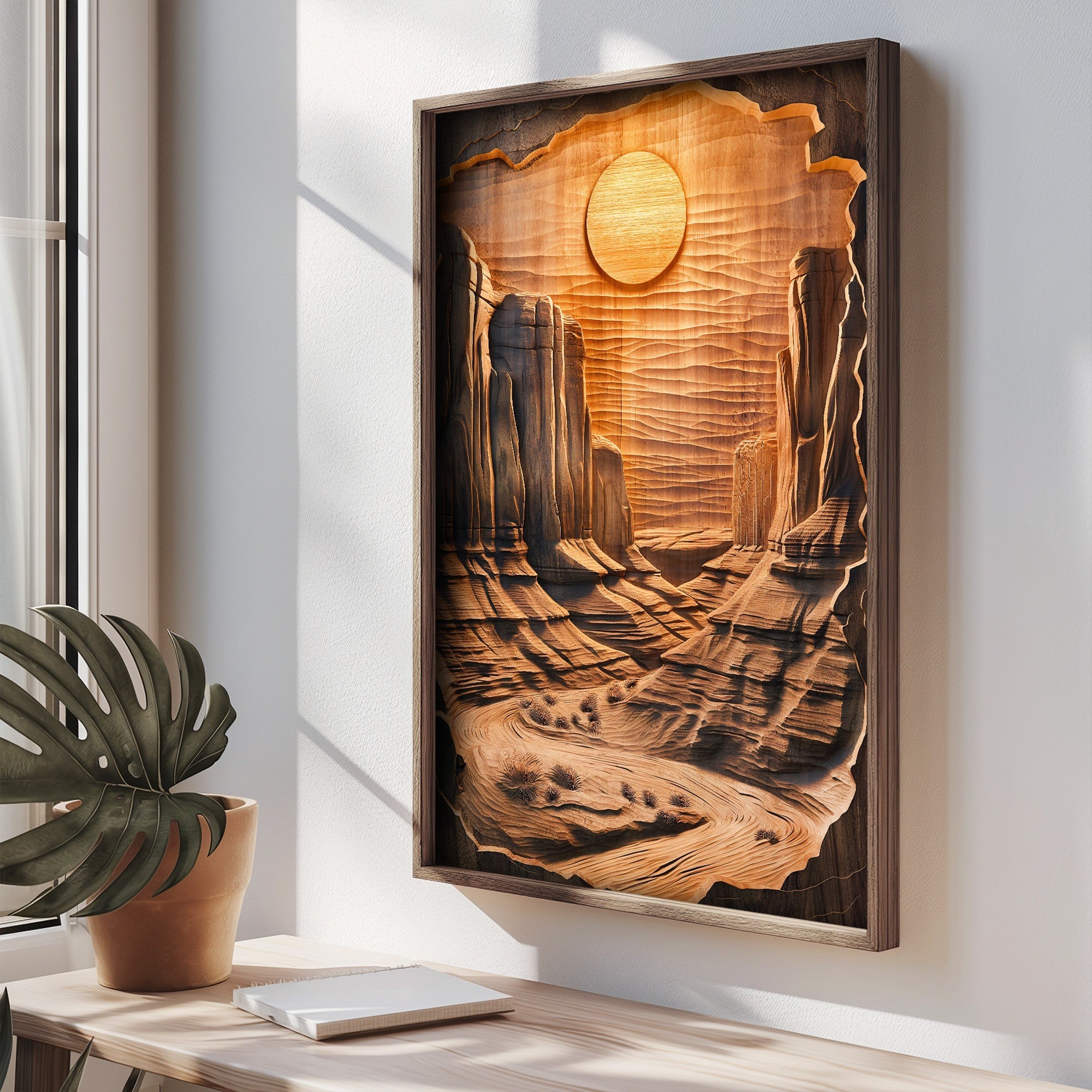 Quadro Decorativo MDF Emoldurado Multicolor 35x47cm - Impressão UV em Madeira de Pinho