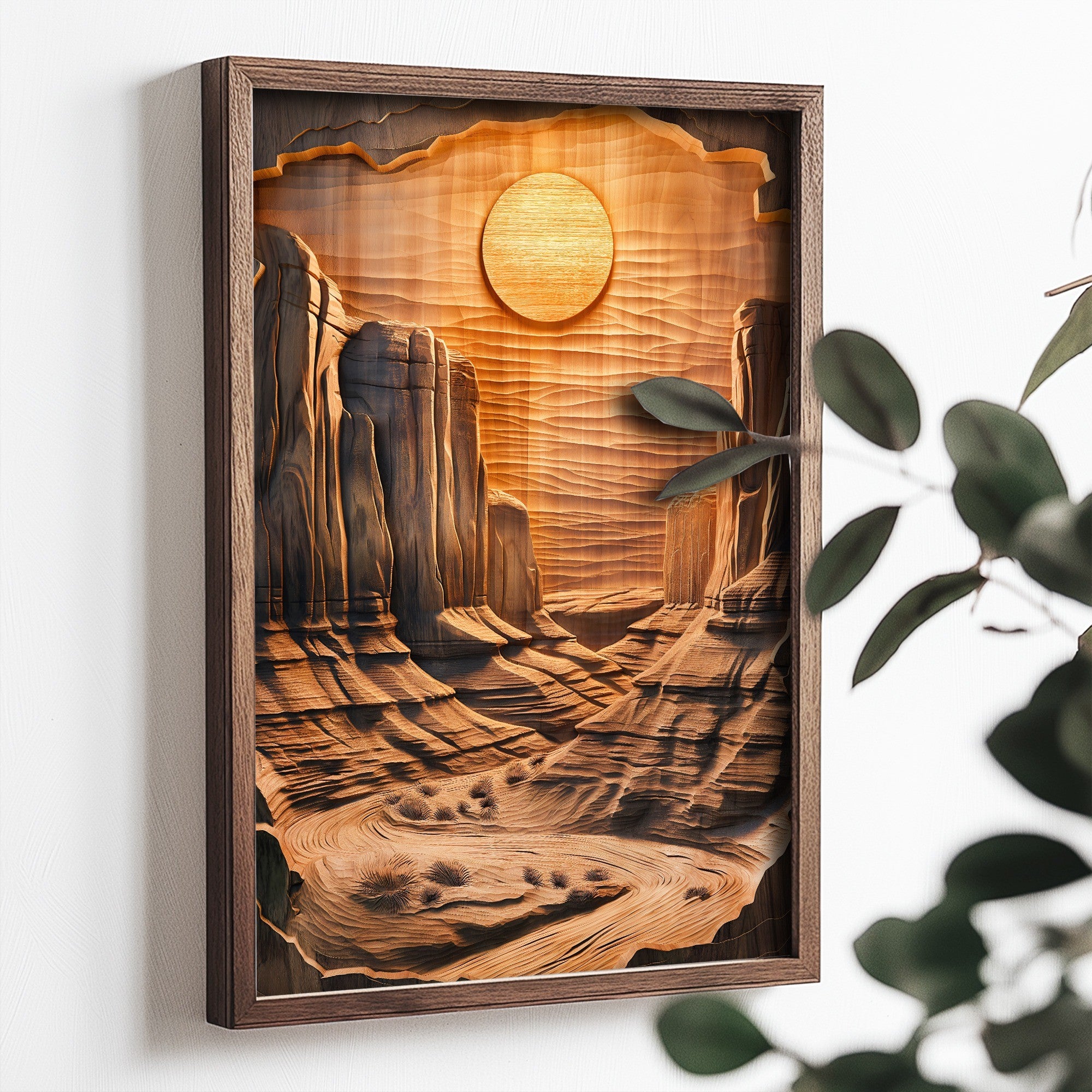 Quadro Decorativo MDF Emoldurado Multicolor 35x47cm - Impressão UV em Madeira de Pinho