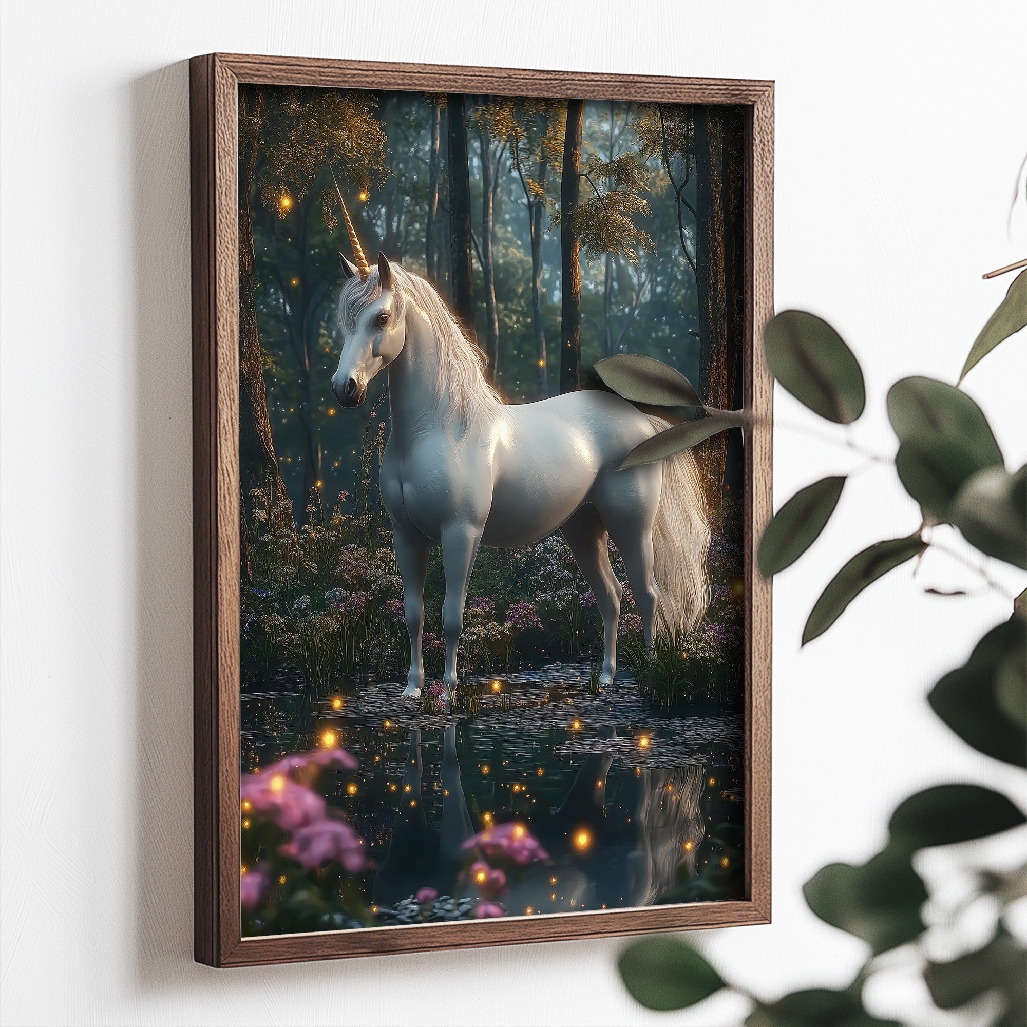 Quadro Decorativo MDF Emoldurado Multicolor TUN095-L - Impressão UV em Madeira de Pinho 35x47cm