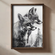 Quadro Decorativo MDF Emoldurado Multicolor 35x47cm - Impressão UV em Madeira de Pinho