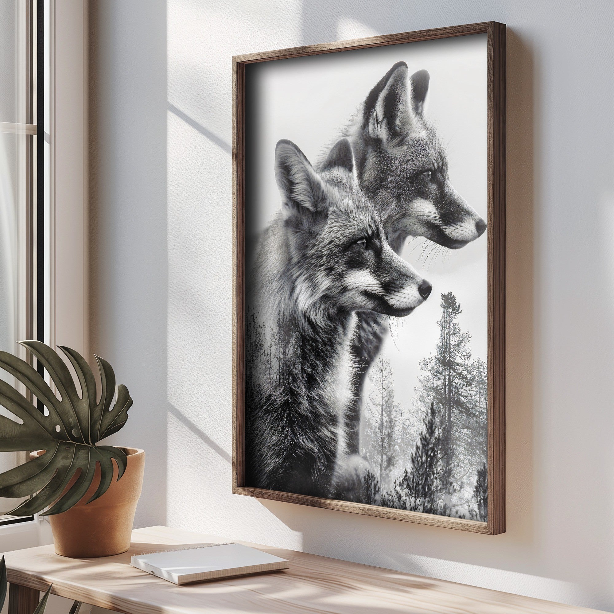 Quadro Decorativo MDF Emoldurado Multicolor 35x47cm - Impressão UV em Madeira de Pinho