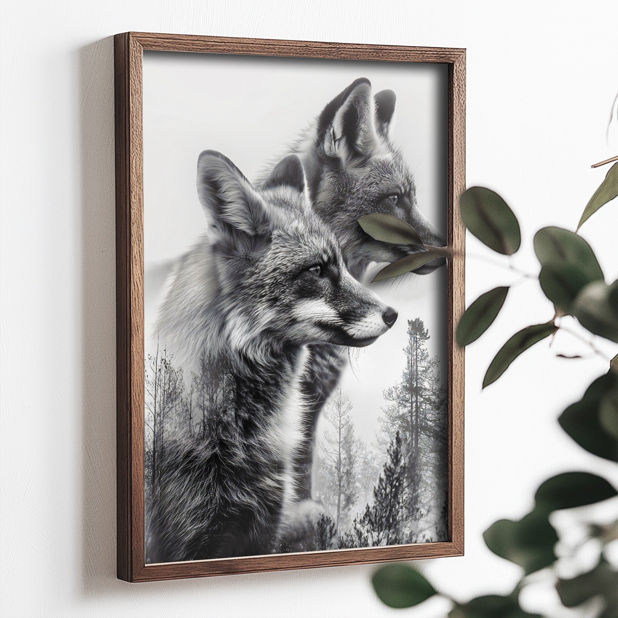 Quadro Decorativo MDF Emoldurado Multicolor 35x47cm - Impressão UV em Madeira de Pinho