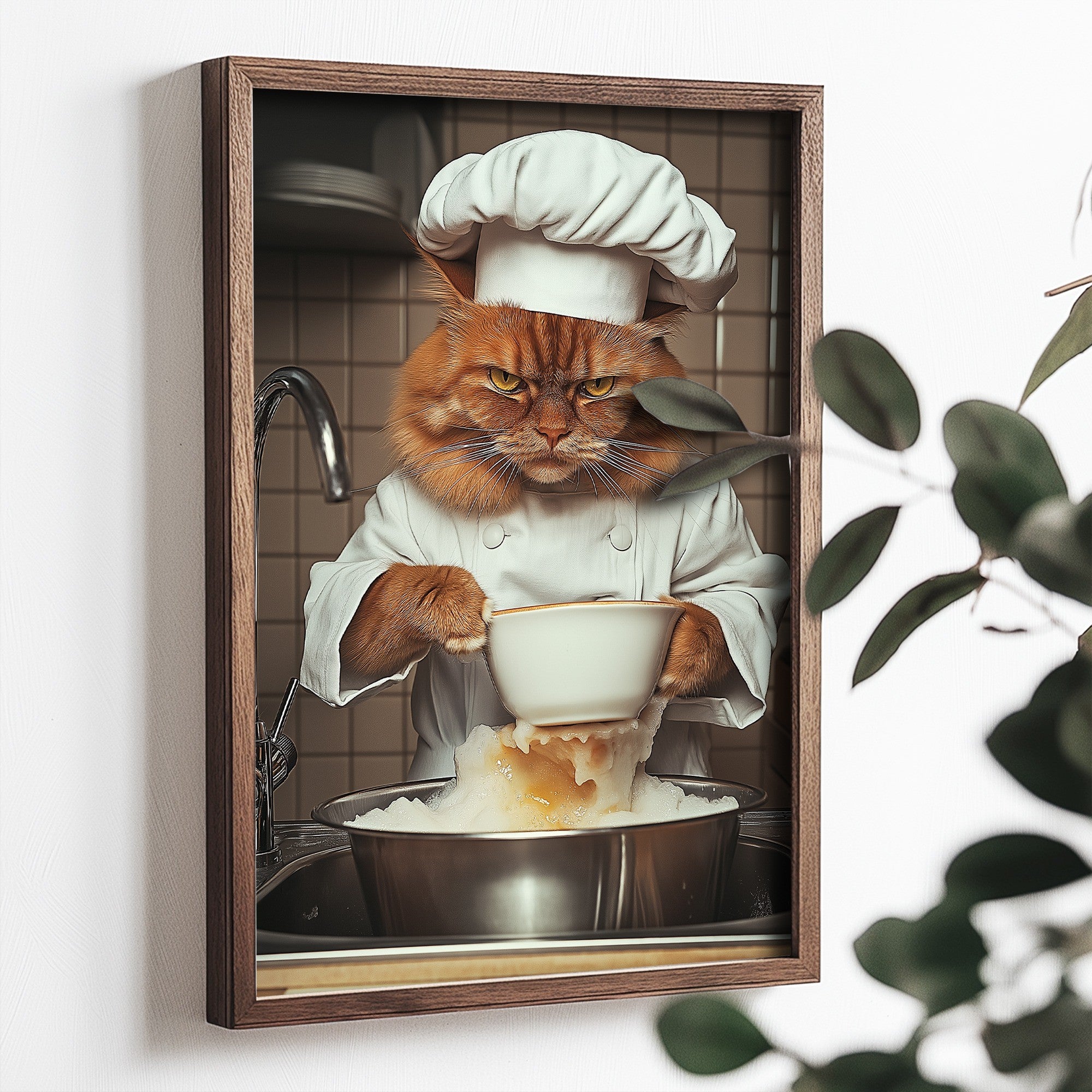 Quadro Decorativo MDF Emoldurado Multicolor 35x47cm - Impressão UV em Madeira de Pinho